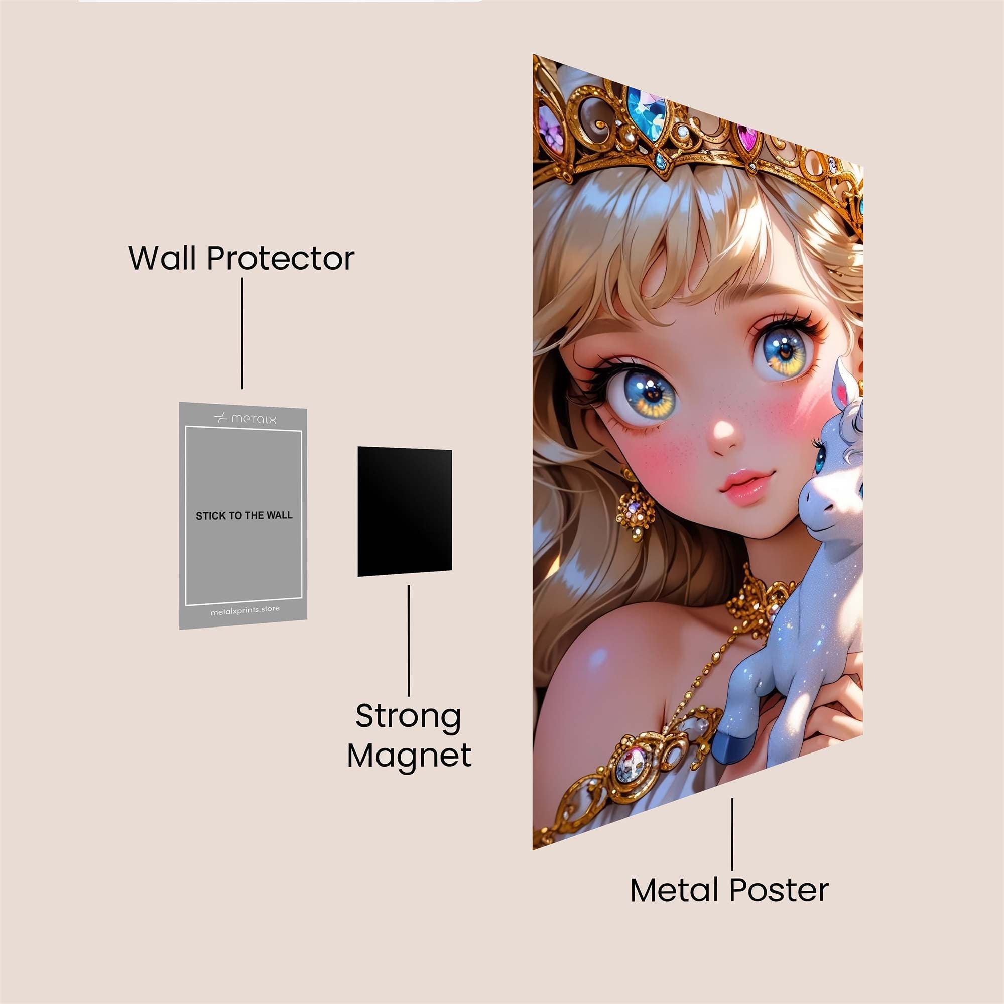 Unicorn Bliss Safe Wall Magnetic / M