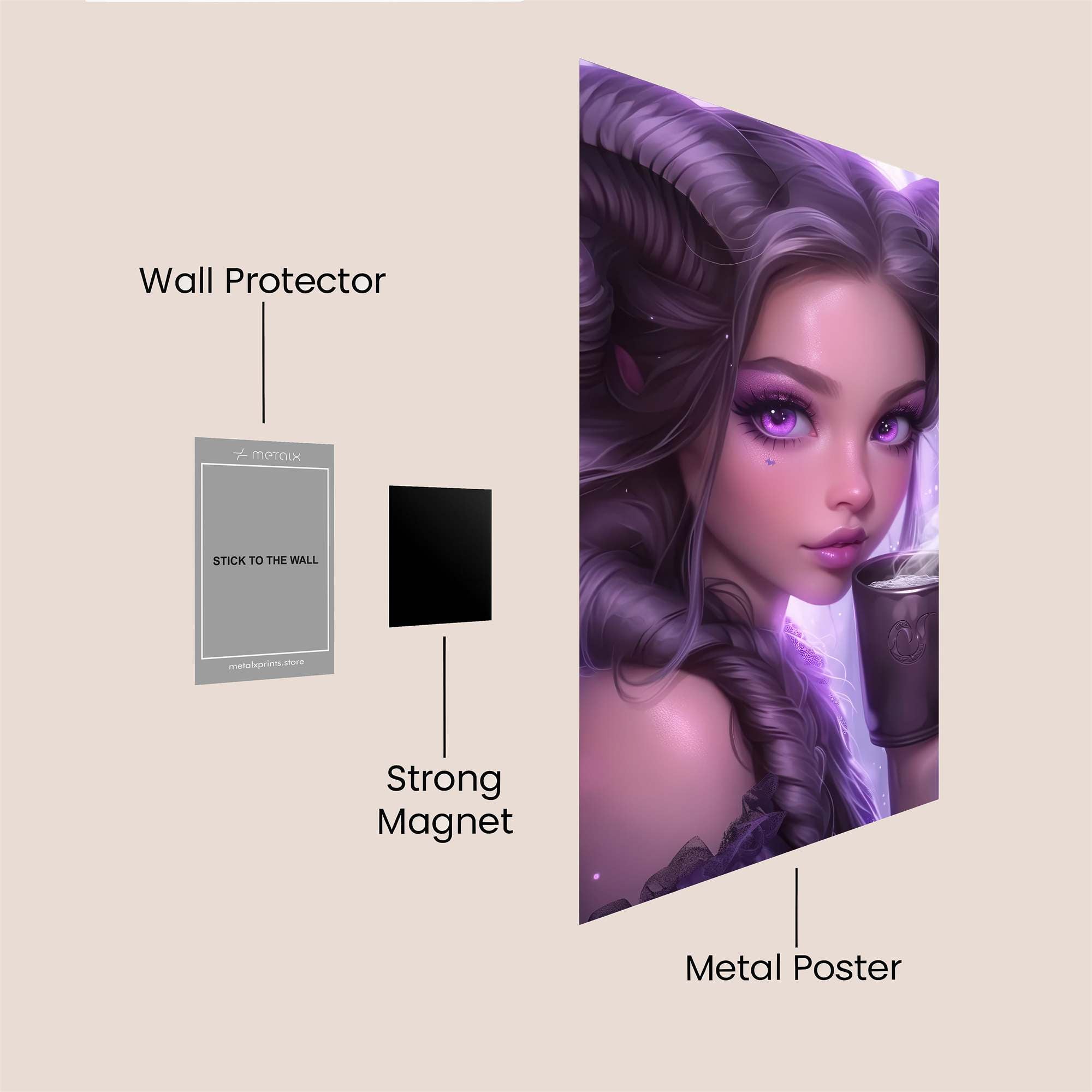 Demon Cozy Safe Wall Magnetic / M