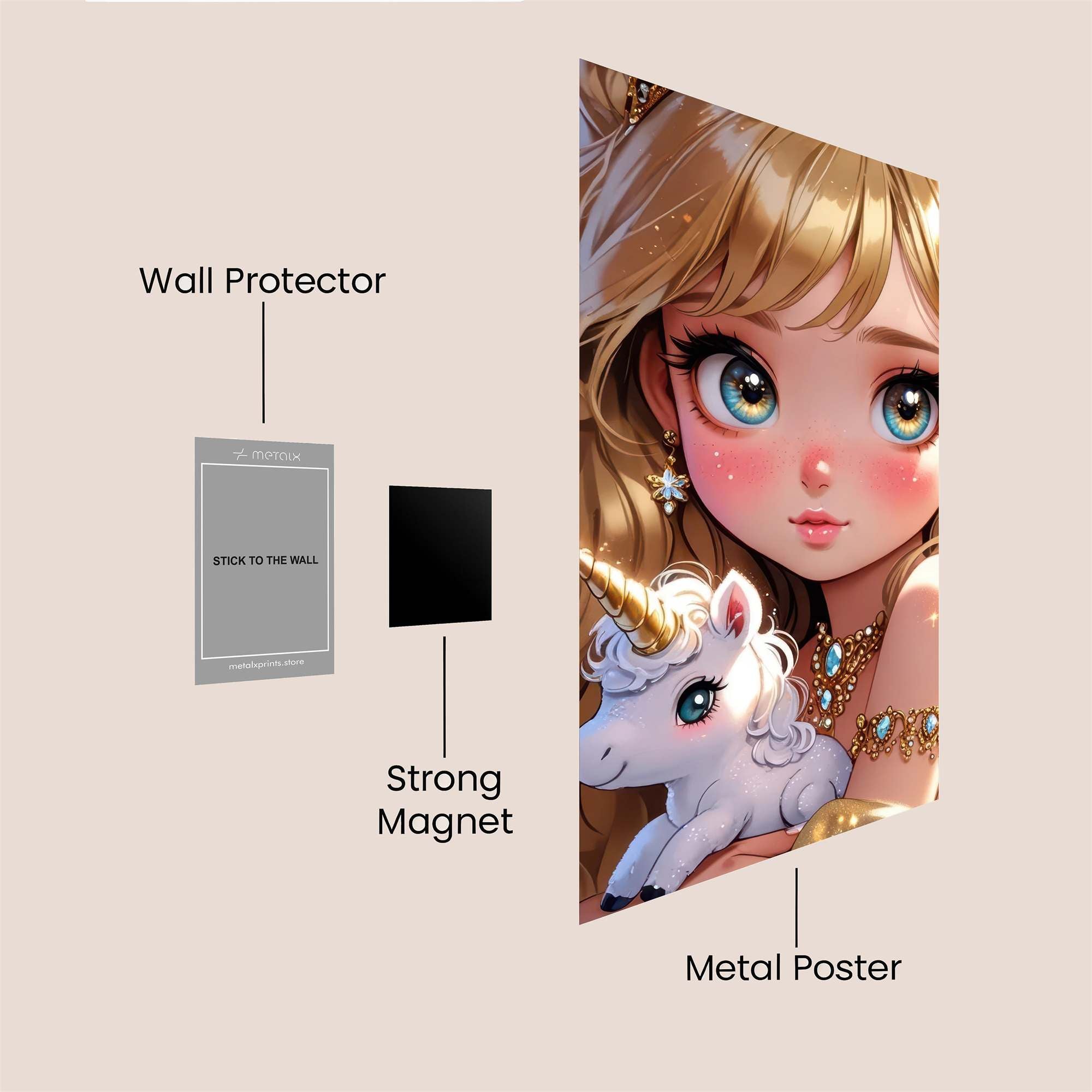 Unicorn Bliss Safe Wall Magnetic / M