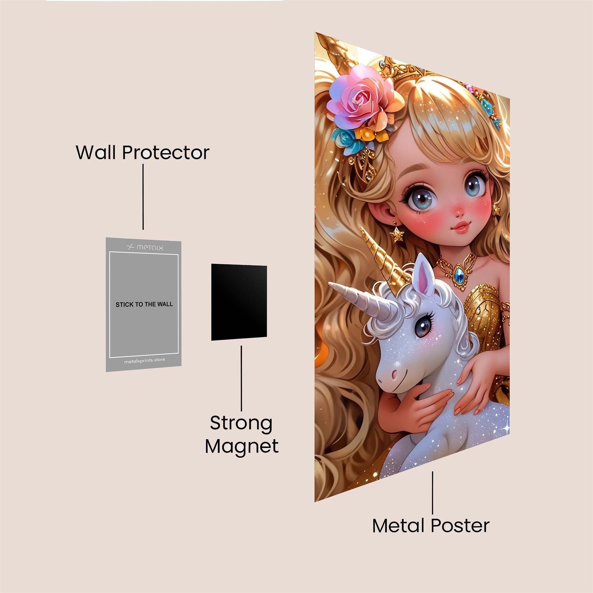 Unicorn Bliss Safe Wall Magnetic / M