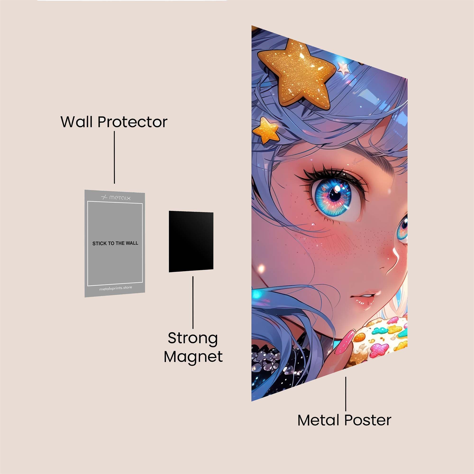 Starry Whimsy Safe Wall Magnetic / M