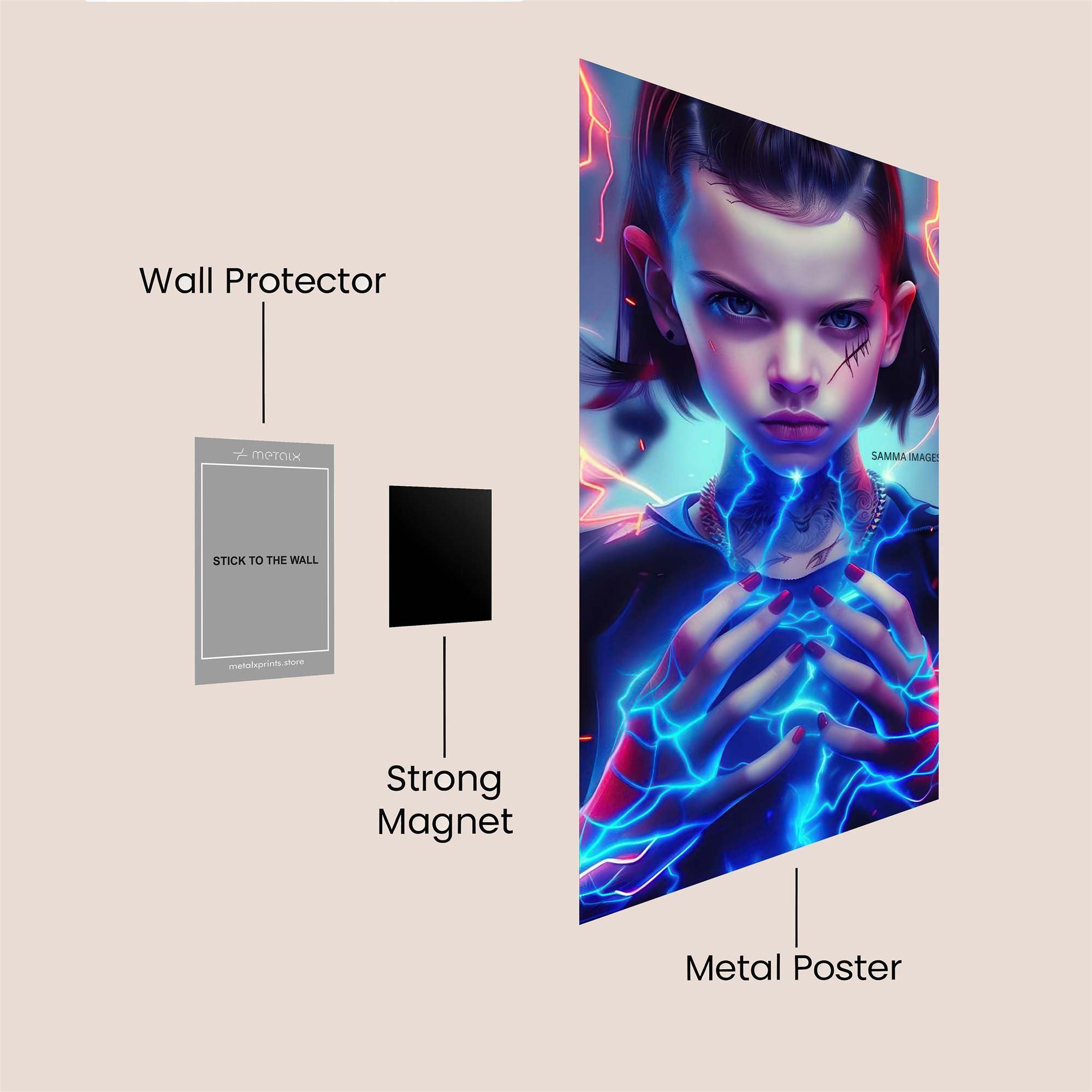 Eleven Enigmatic Safe Wall Magnetic / M