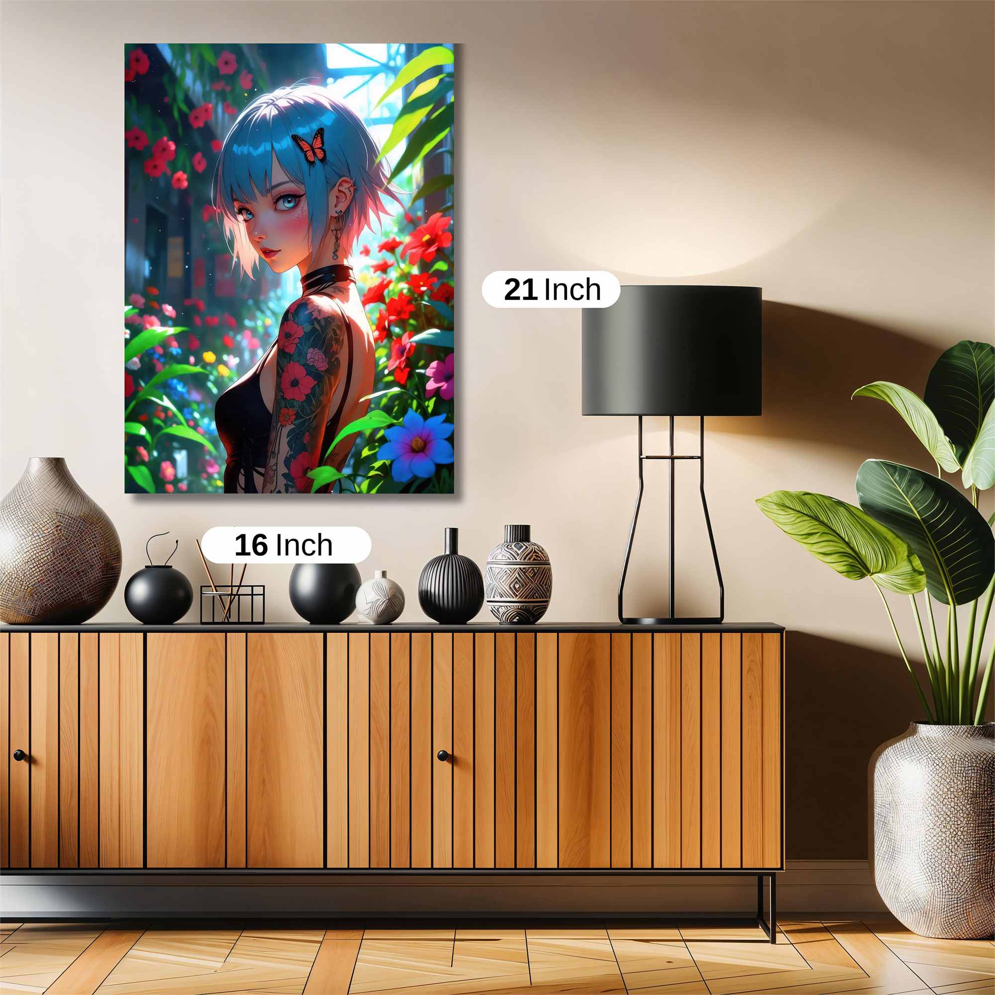 Floral Serenity Safe Wall Magnetic / M