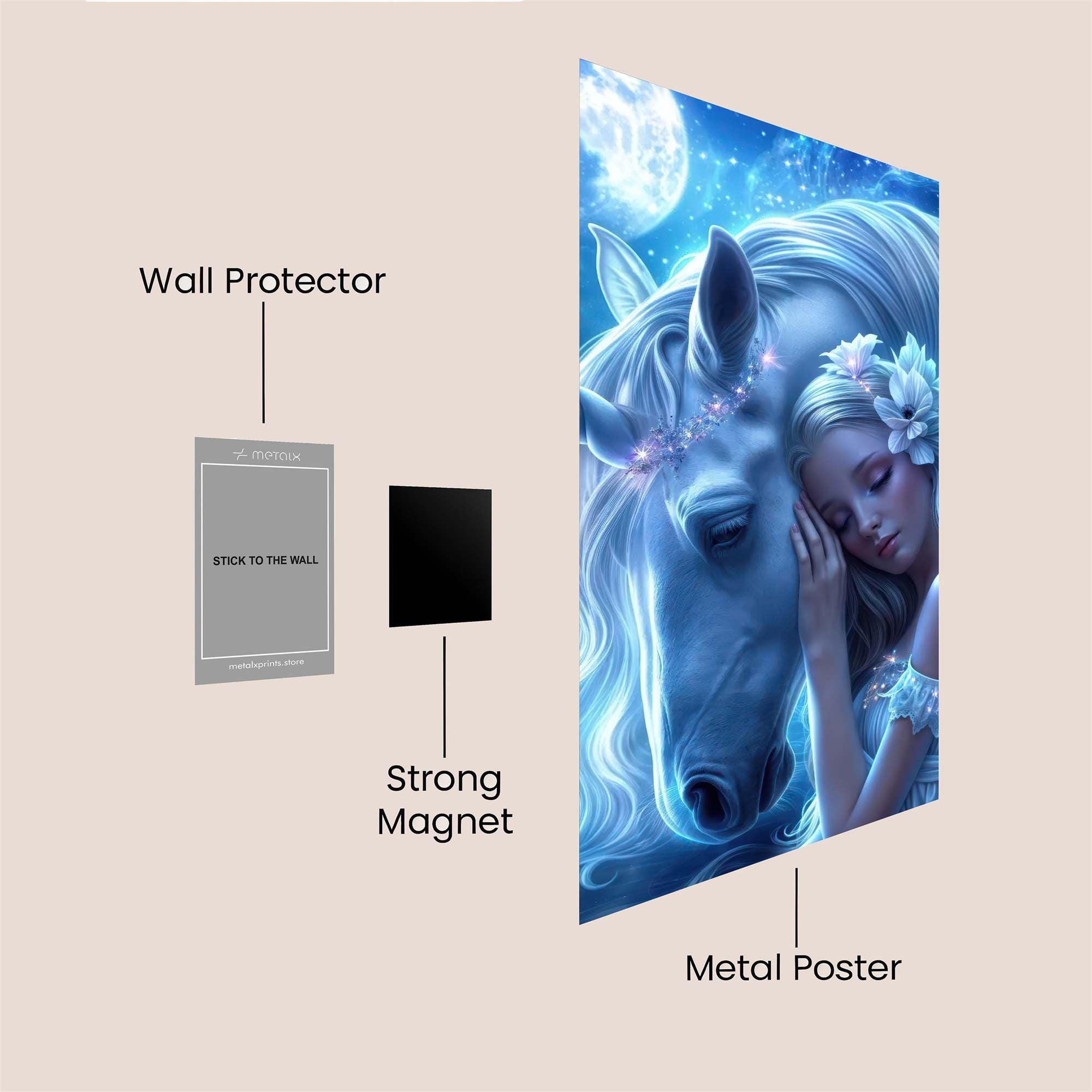 Unicorn Serenity Safe Wall Magnetic / M
