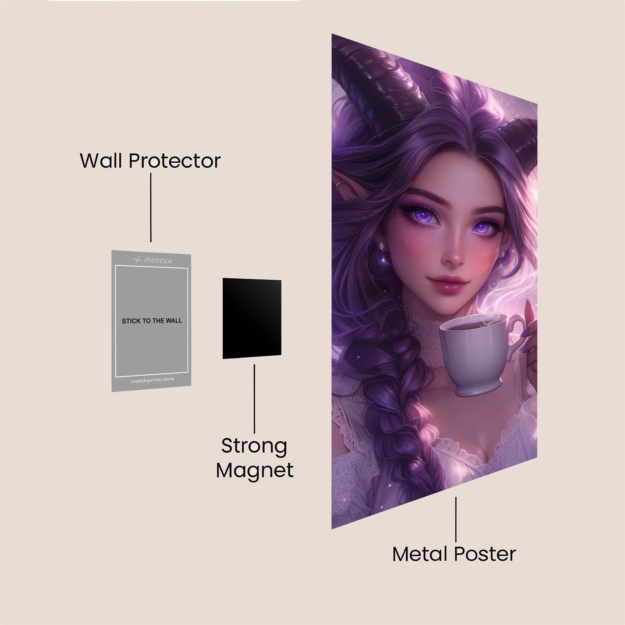 Demon Serenity Safe Wall Magnetic / M