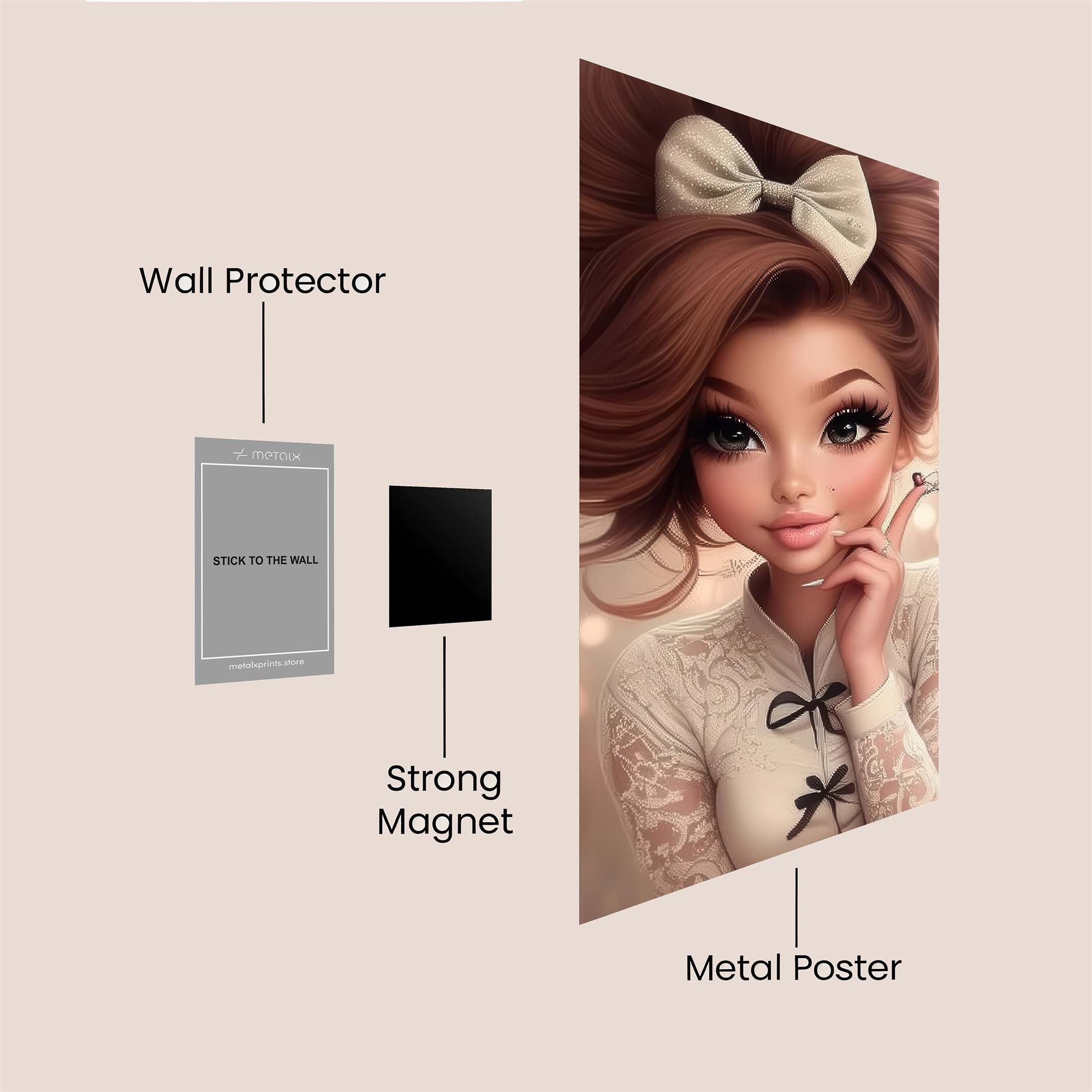 Bow Elegance Safe Wall Magnetic / M