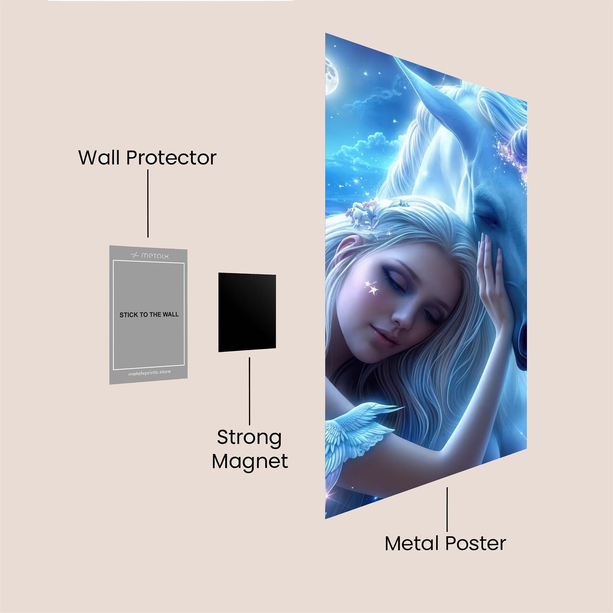 Unicorn Serenity Safe Wall Magnetic / M