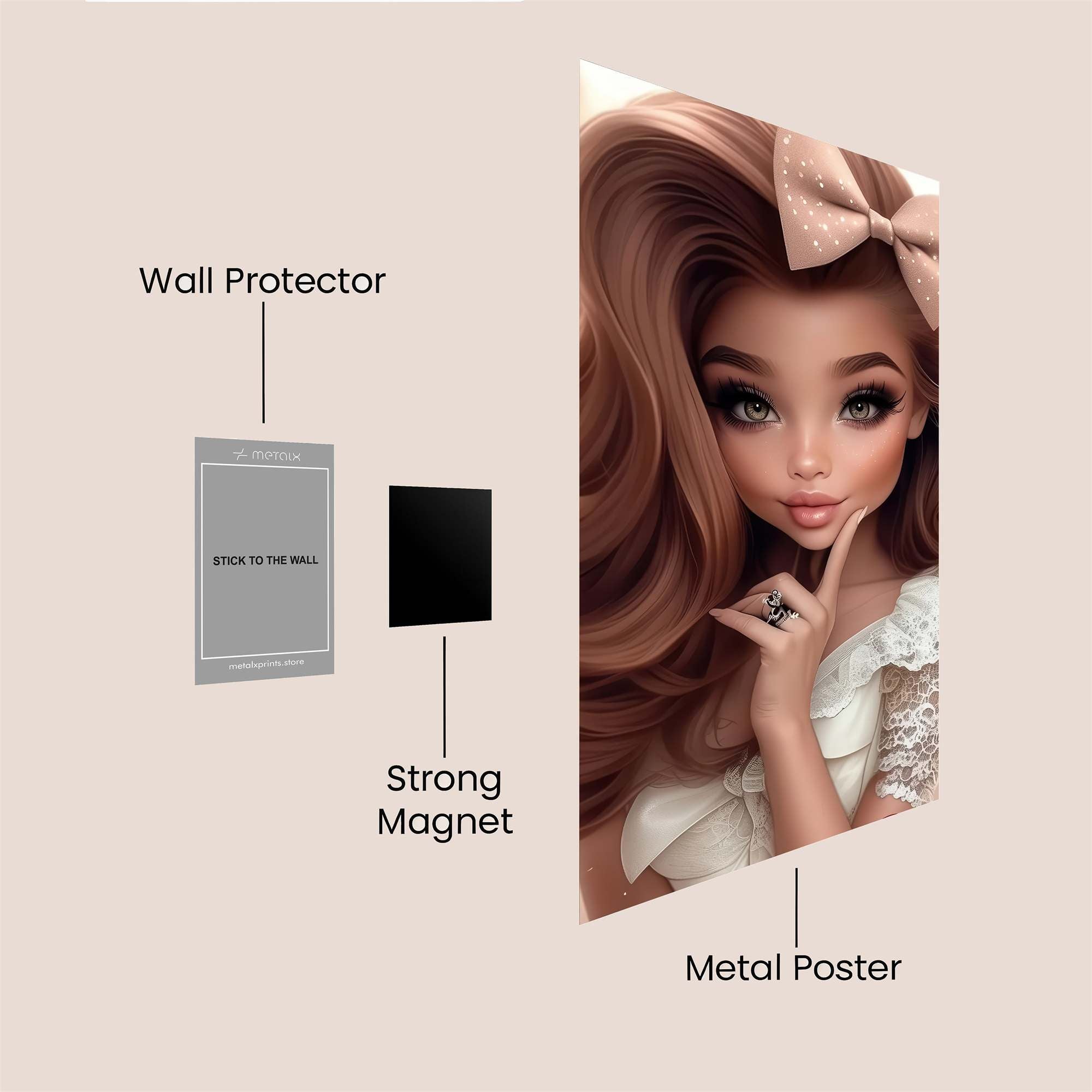 Enchanting Grace Safe Wall Magnetic / M