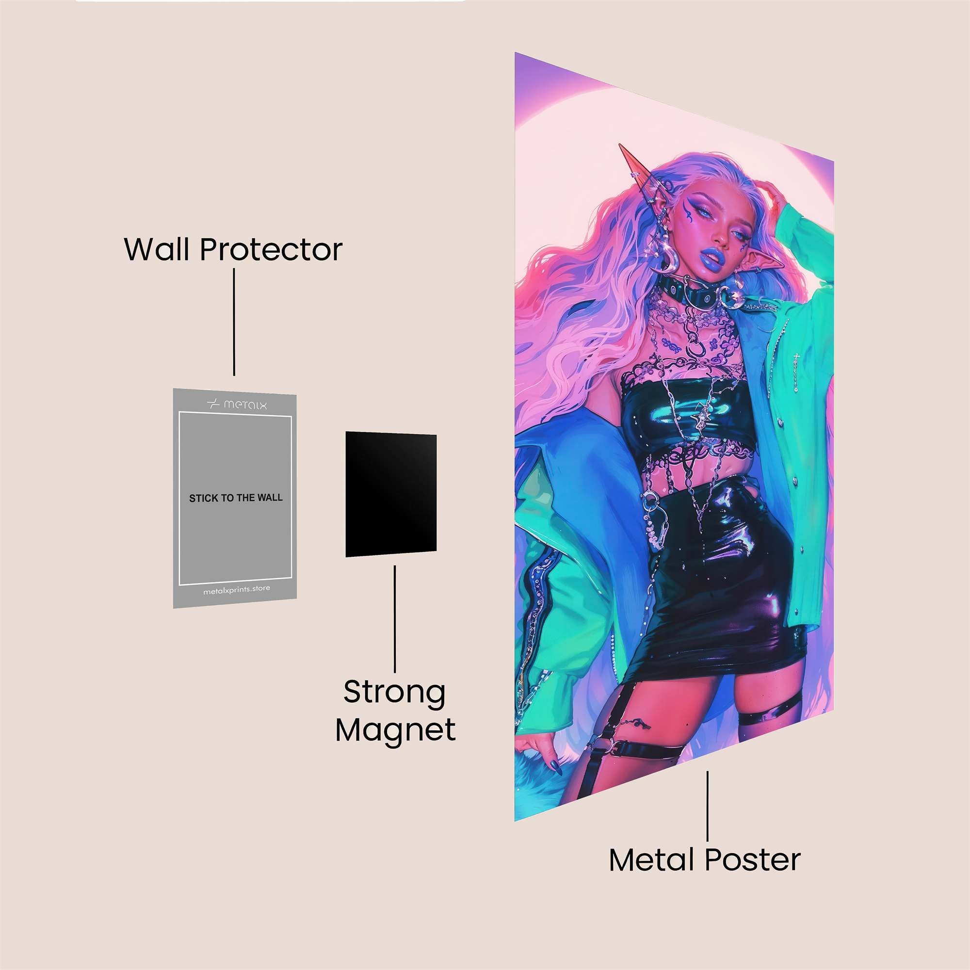 Elf Enigma Safe Wall Magnetic / M