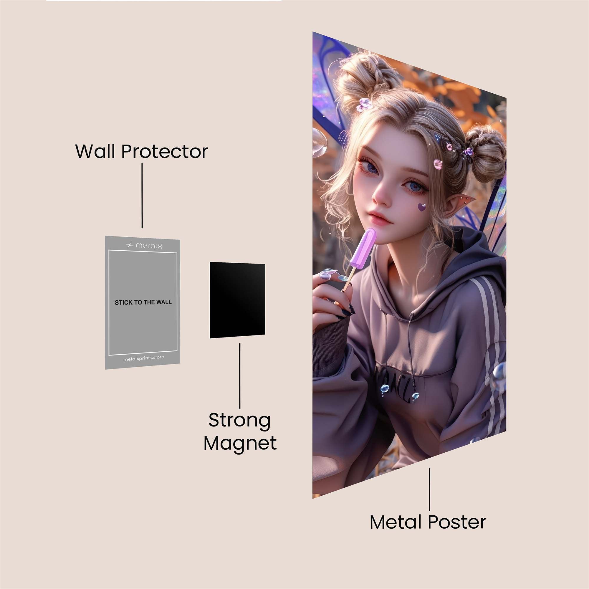 Fairy Whimsy Safe Wall Magnetic / M