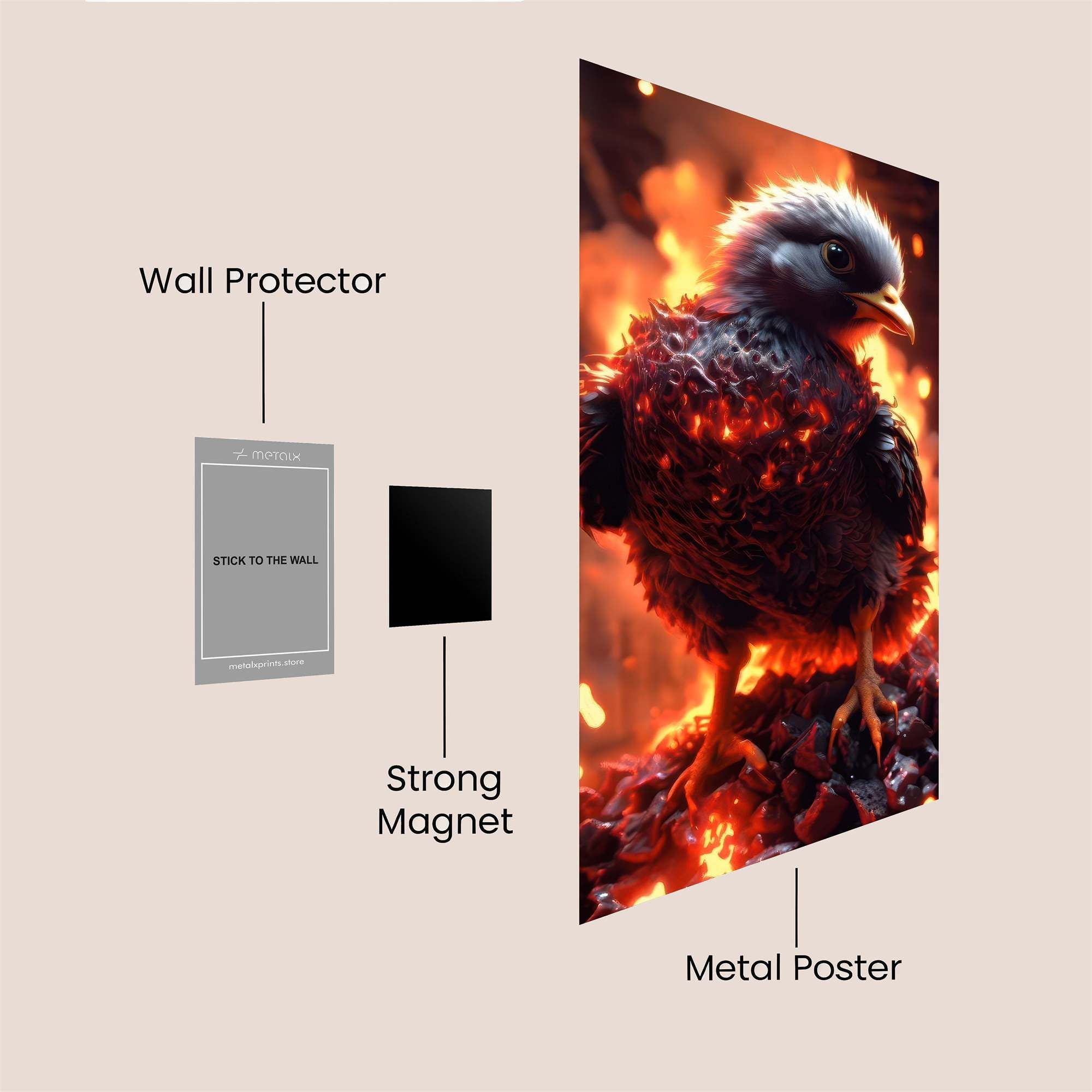 Phoenix Ignite Safe Wall Magnetic / M