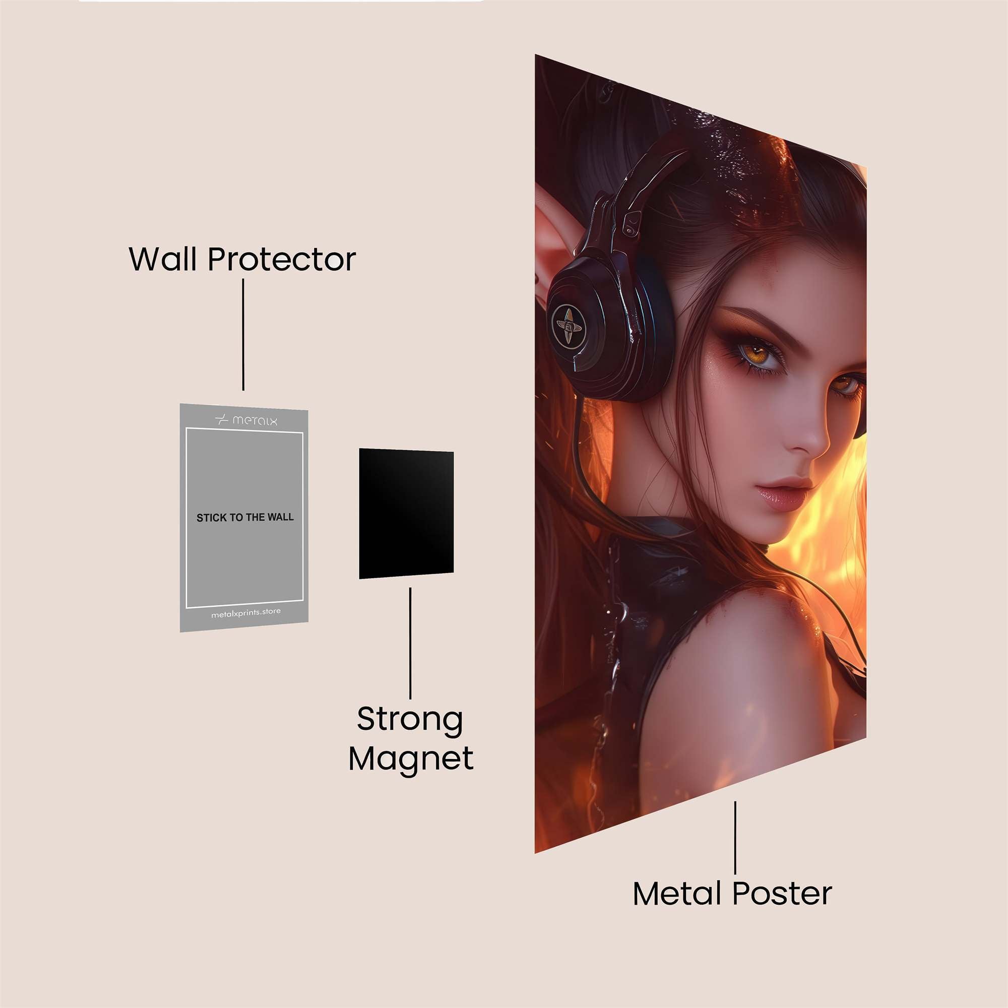 Demon DJ Safe Wall Magnetic / M