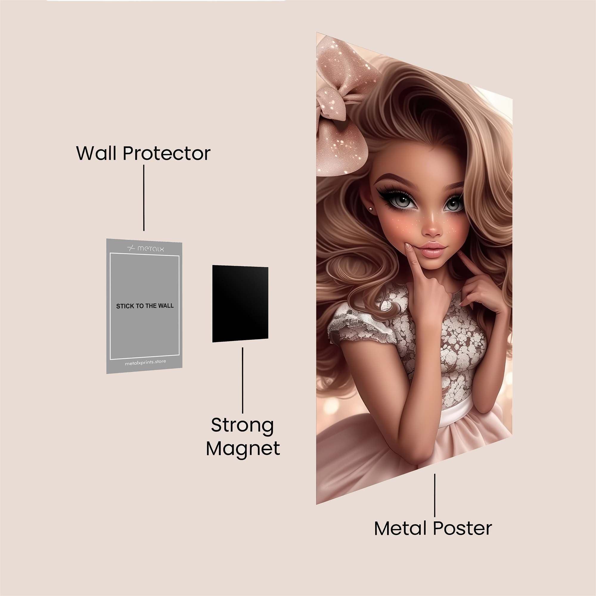 Princess Dreamy Safe Wall Magnetic / M