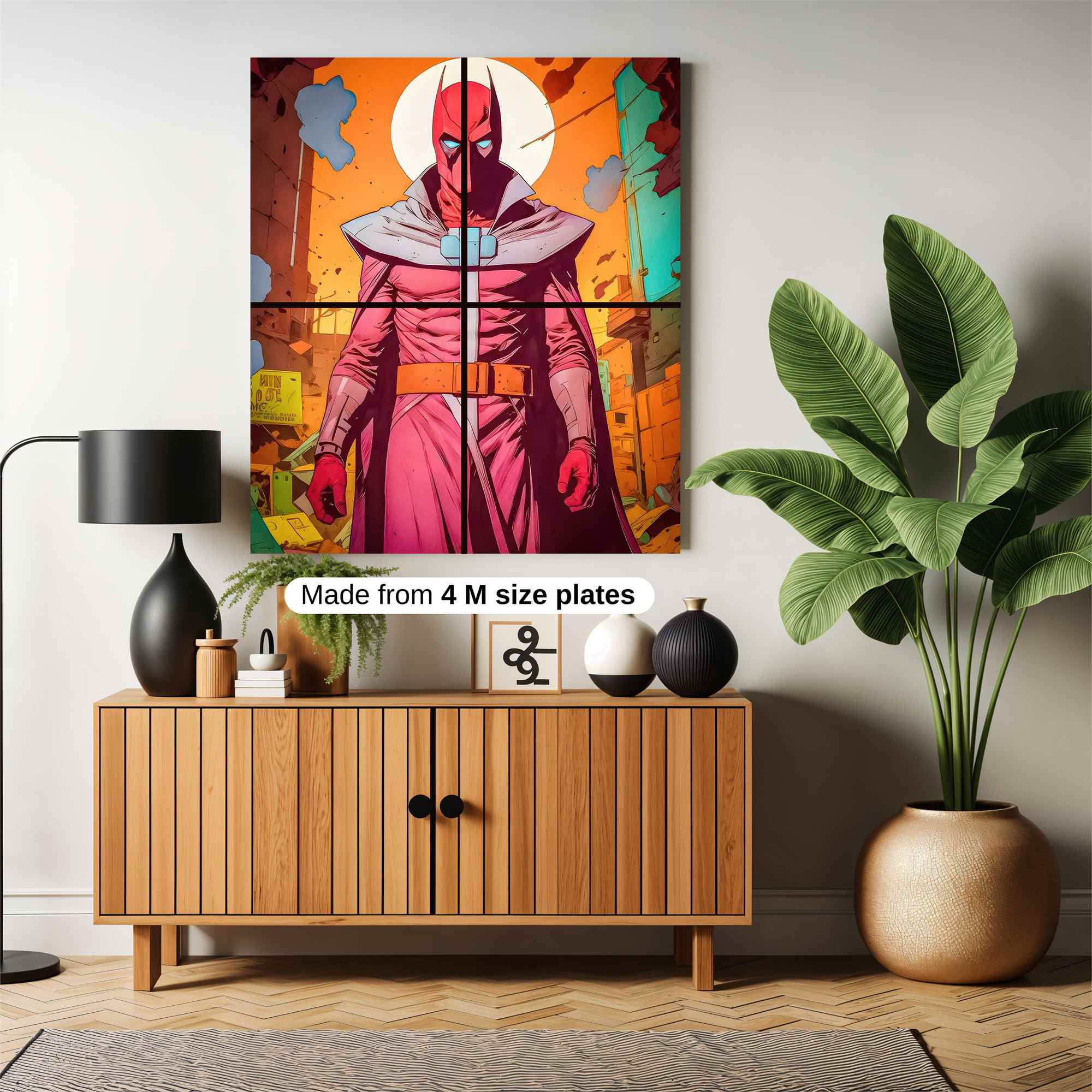 Red Savior Safe Wall Magnetic / M