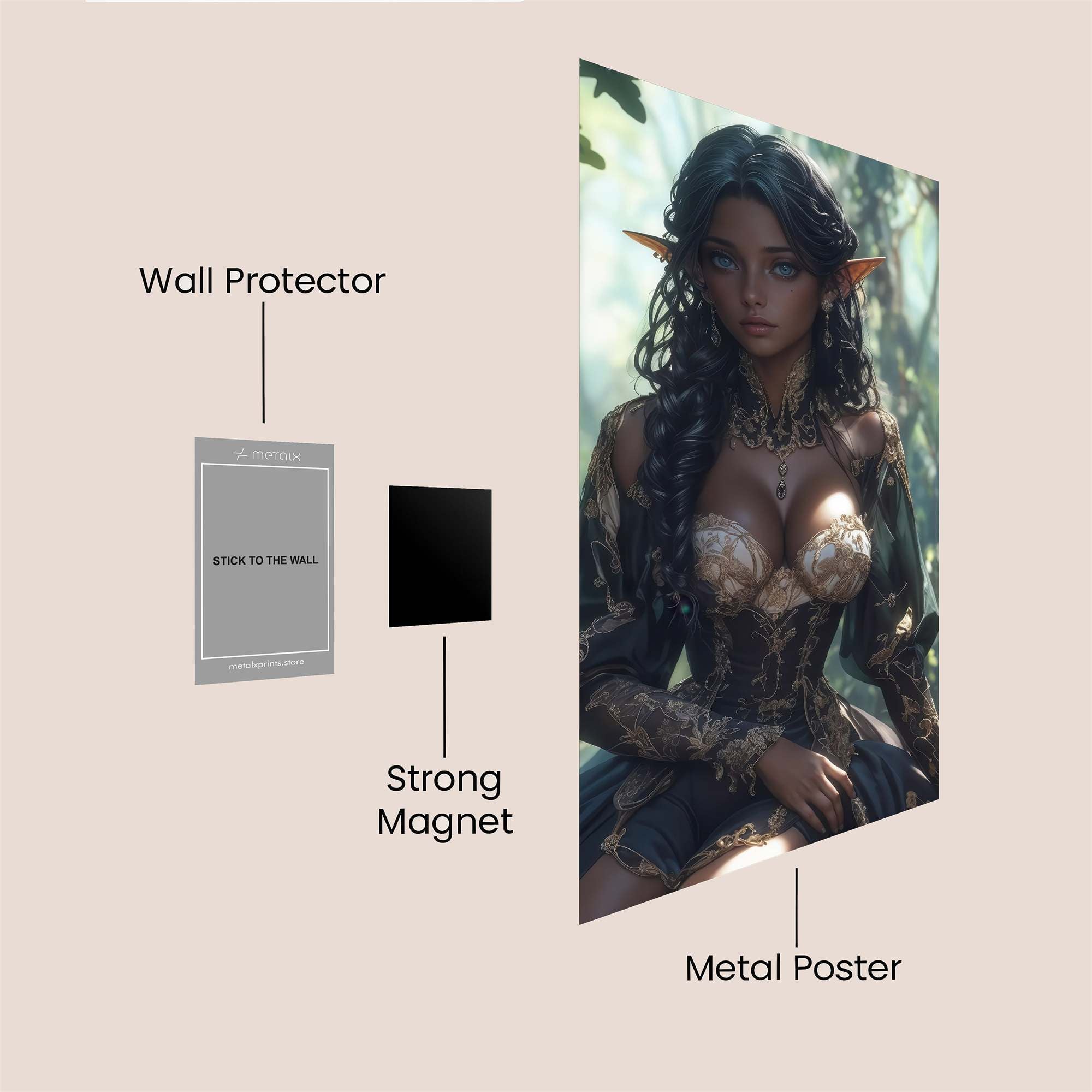 Elven Enigma Safe Wall Magnetic / M