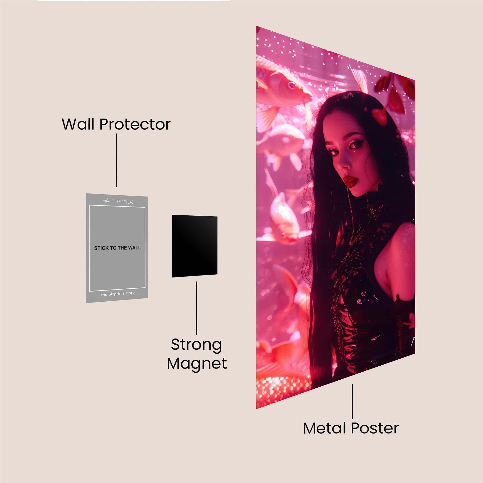 Butterfly Elegance Safe Wall Magnetic / M