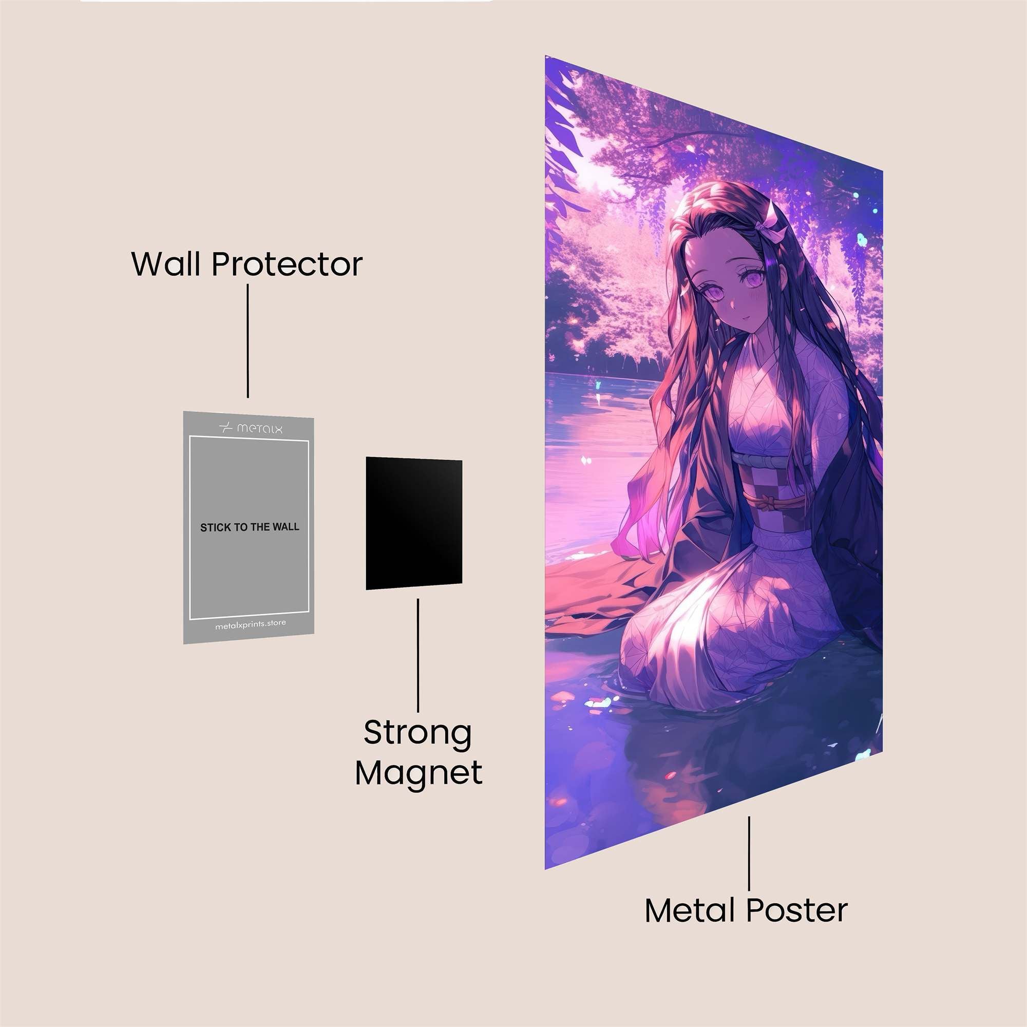 Nezuko Serene Safe Wall Magnetic / M