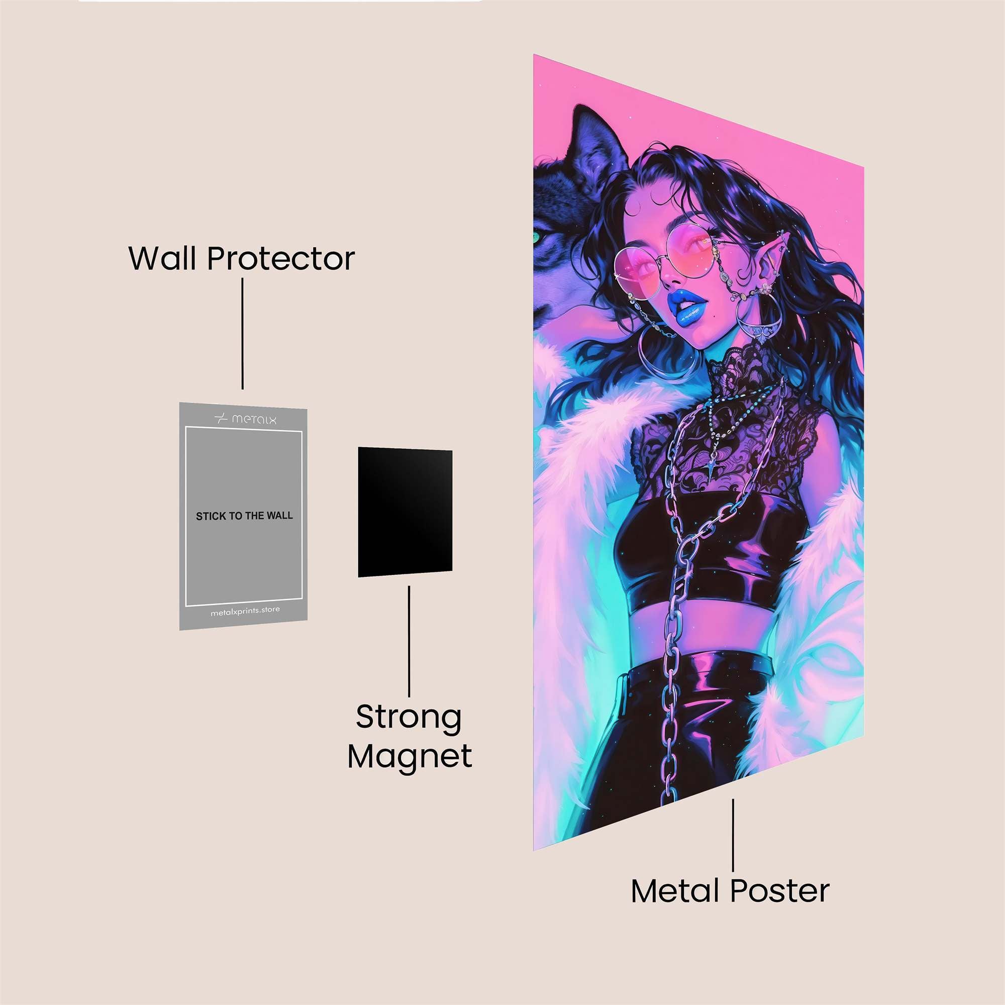 Wolf Enigma Safe Wall Magnetic / M