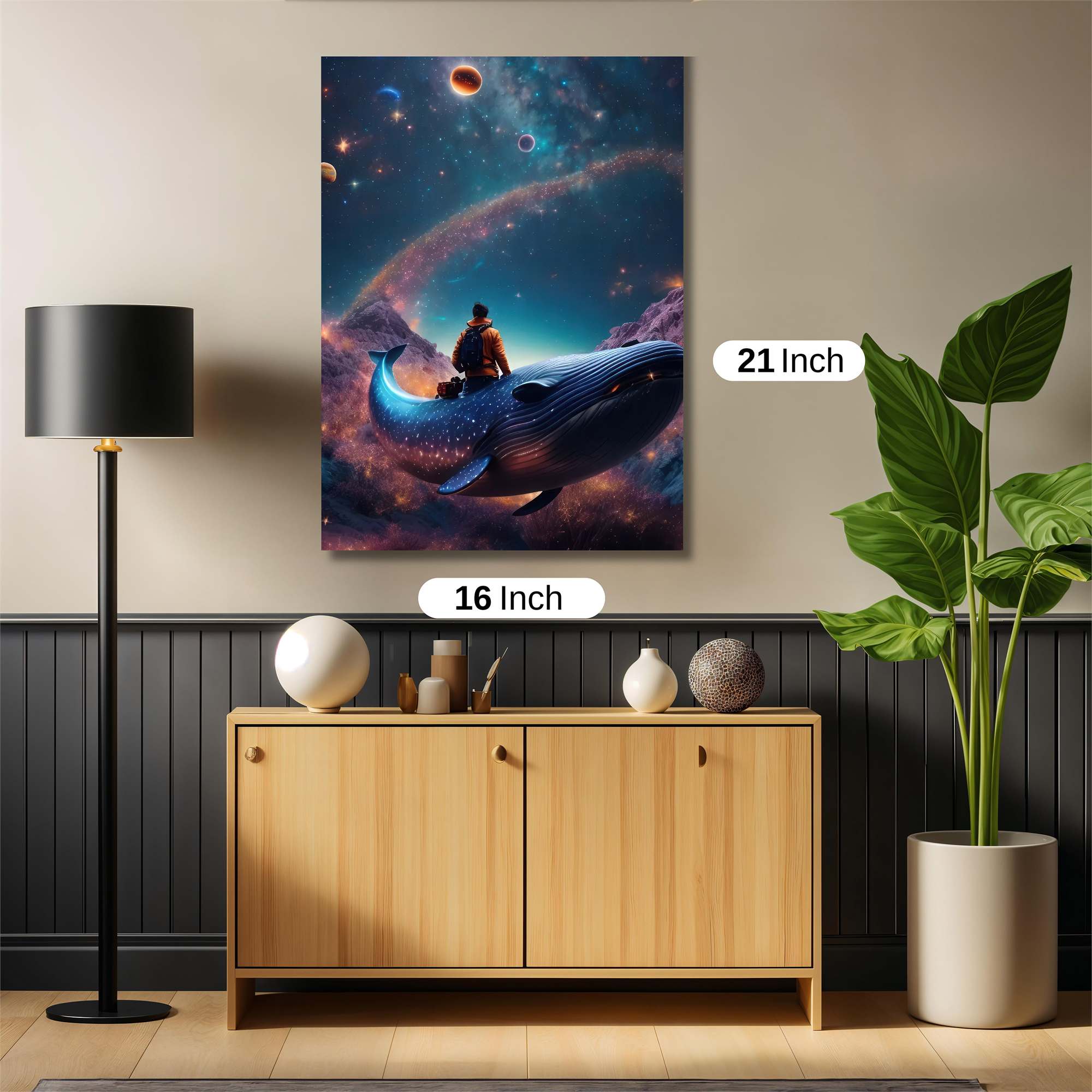 Whale Dreamscape Safe Wall Magnetic / M