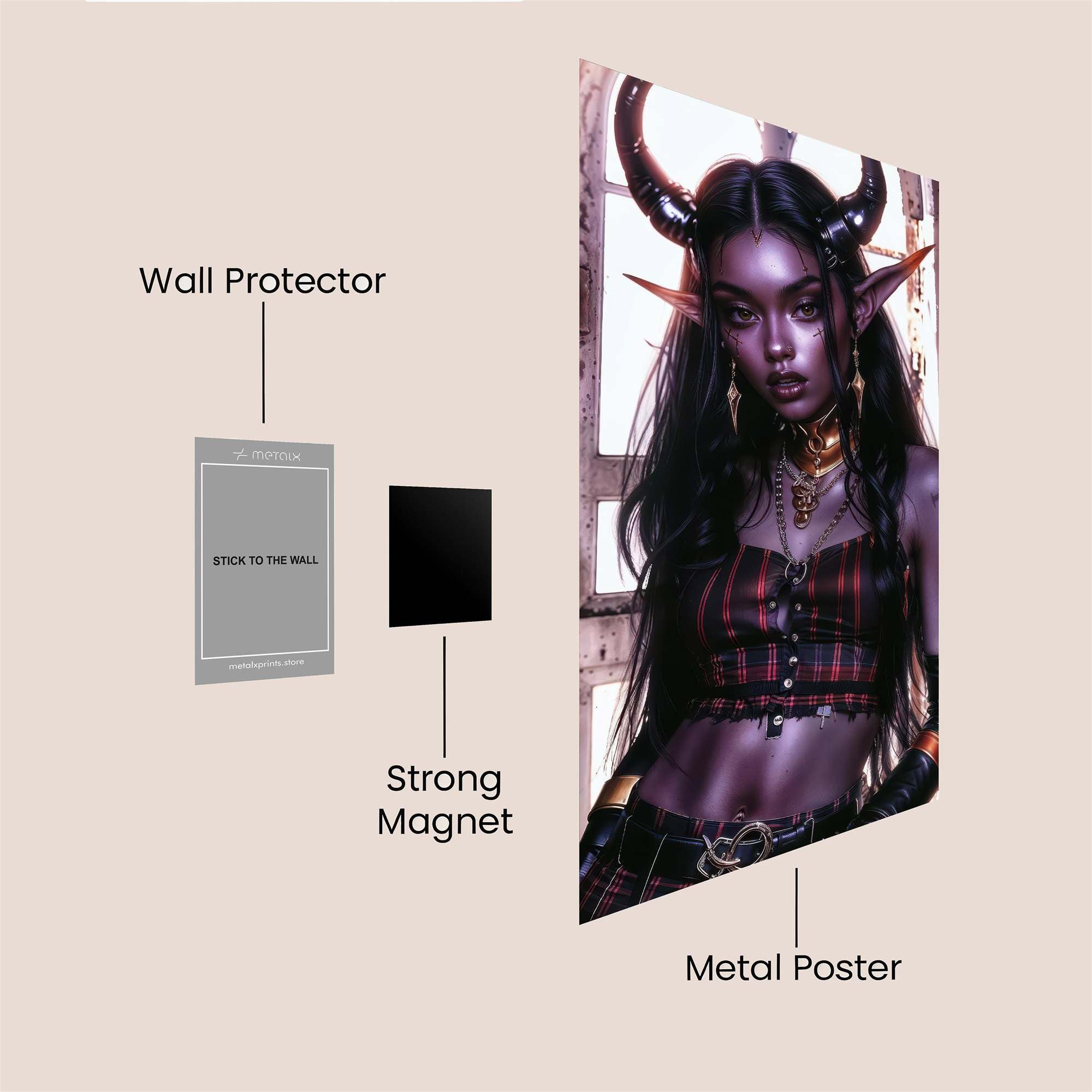 Demon Elegance Safe Wall Magnetic / M