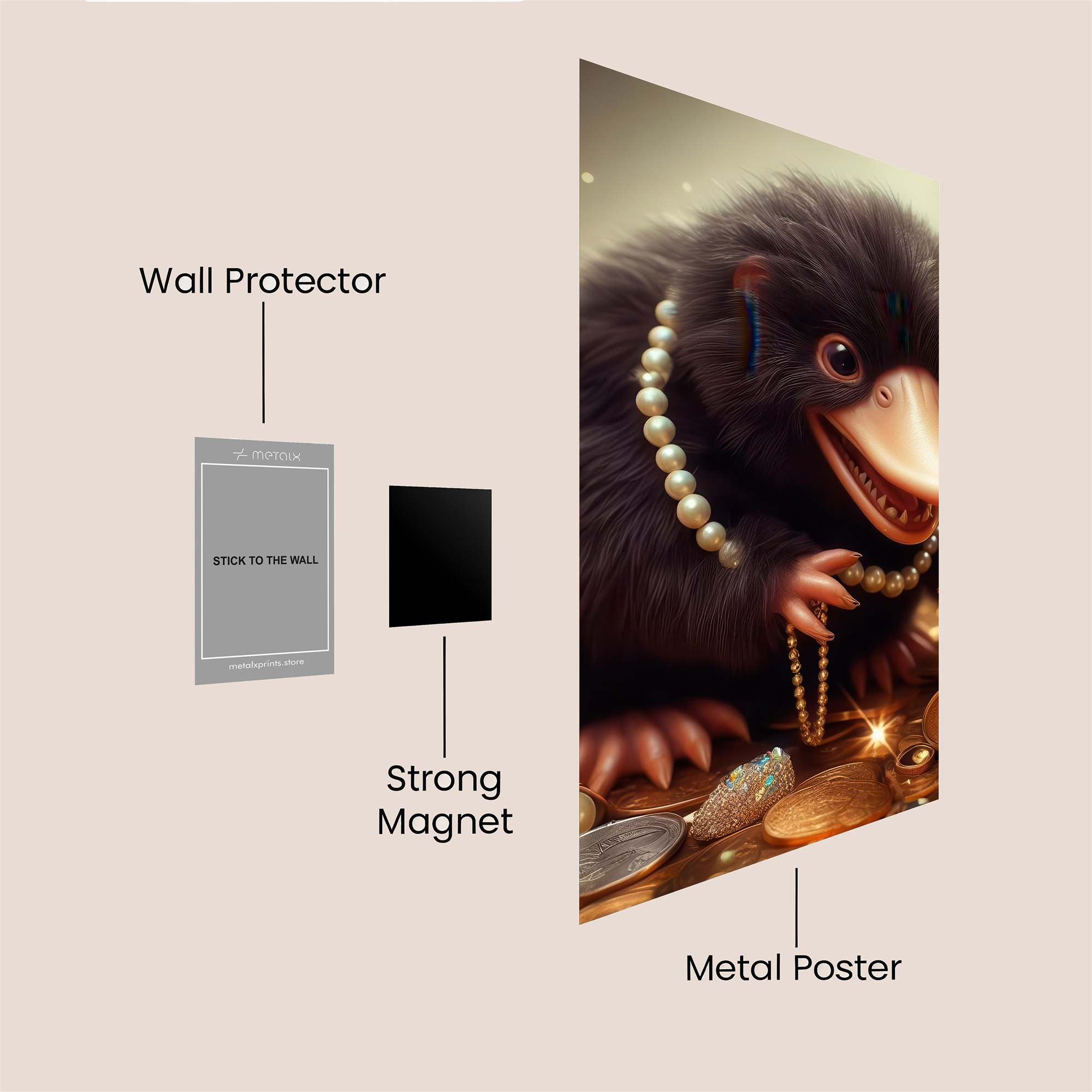 Niffler Glee Safe Wall Magnetic / M