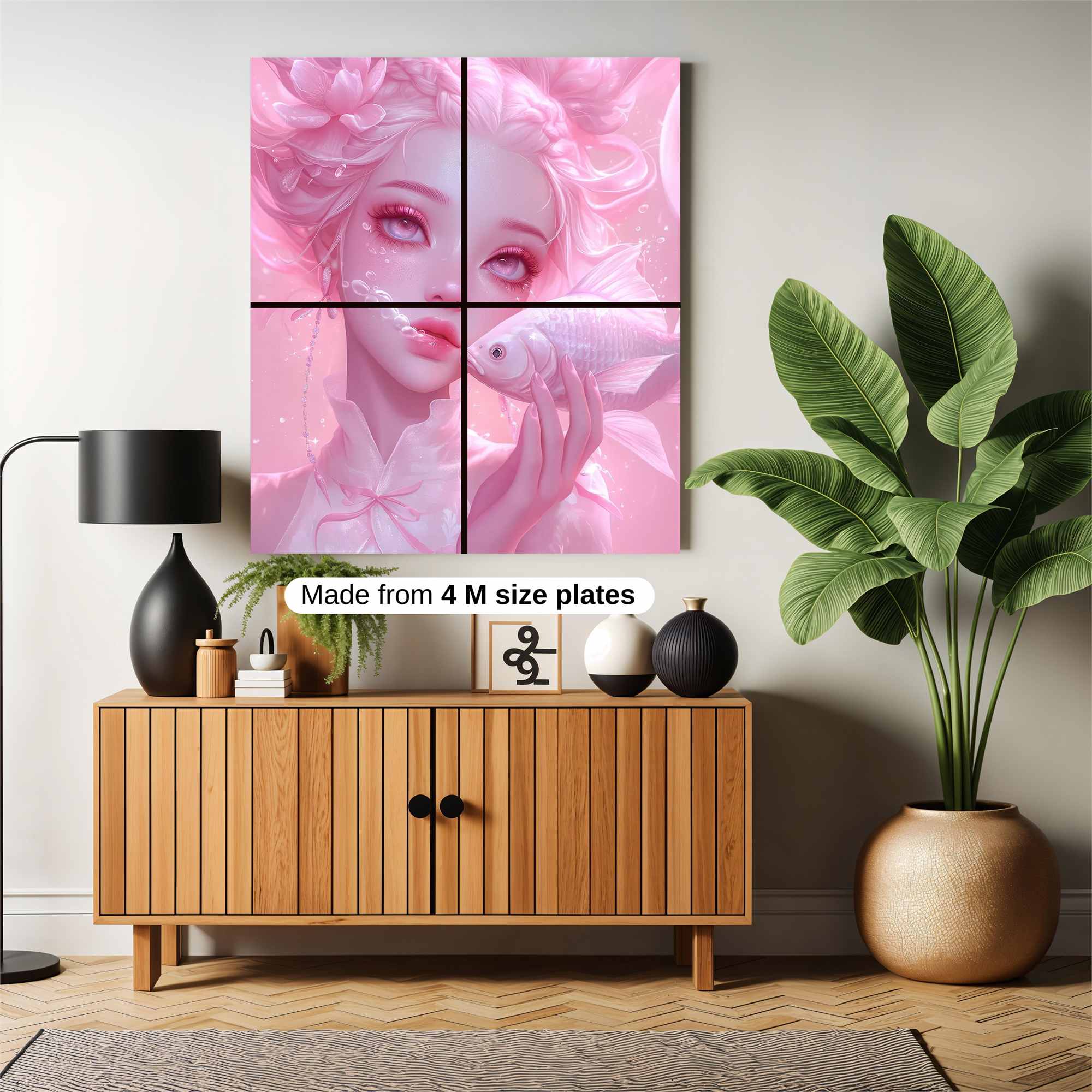 Floral Serenity Safe Wall Magnetic / M