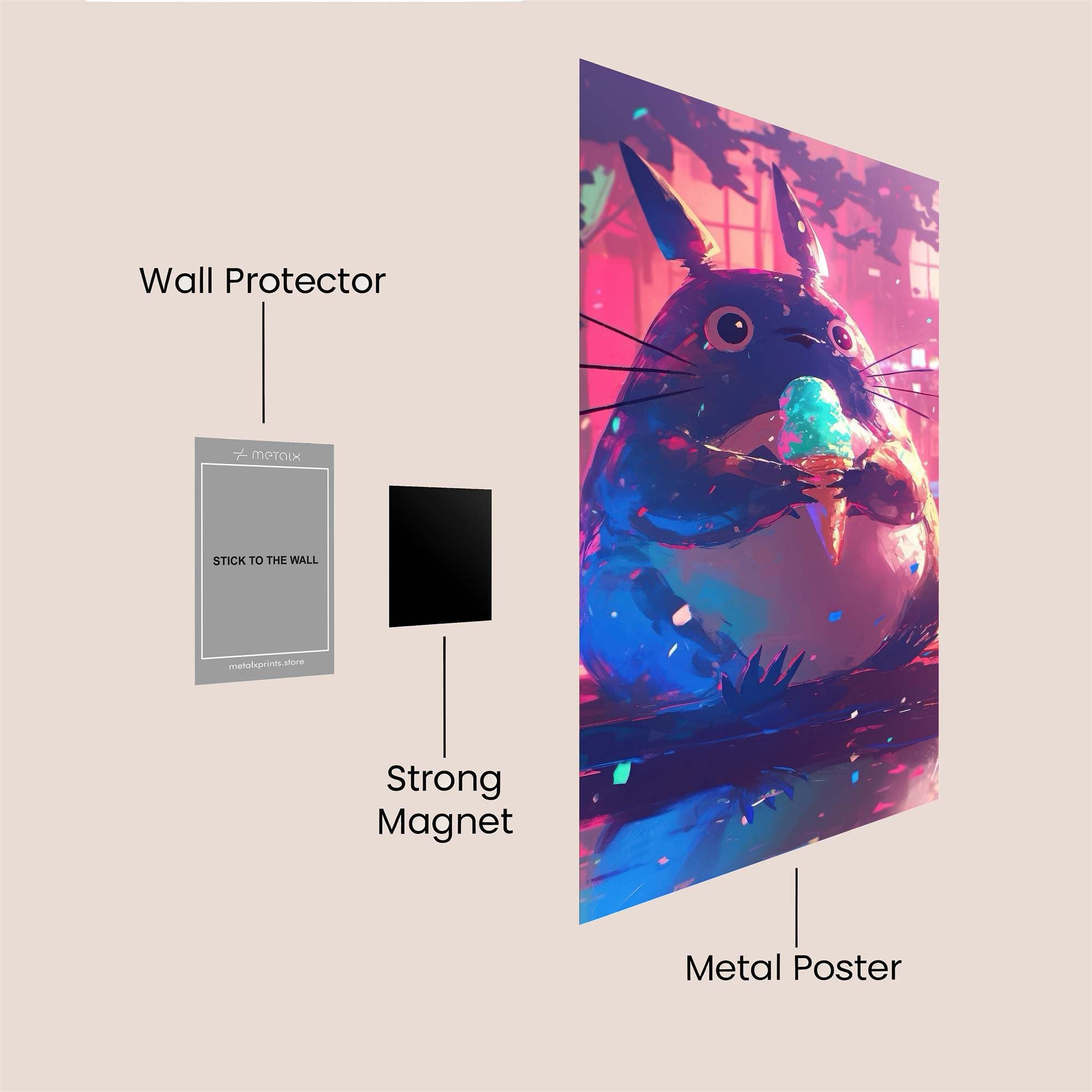 Totoro Tranquil Safe Wall Magnetic / M