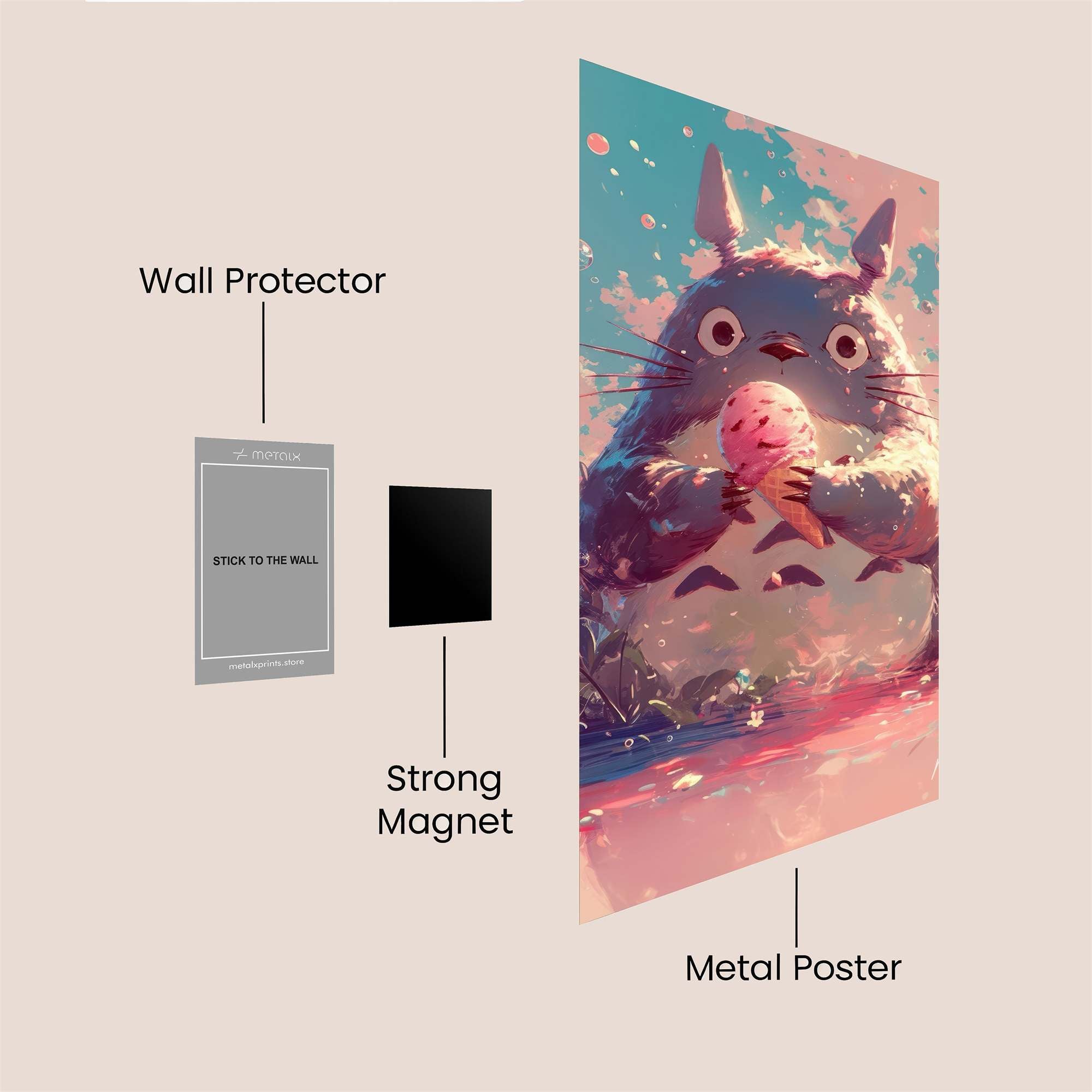 Totoro Dreamy Safe Wall Magnetic / M