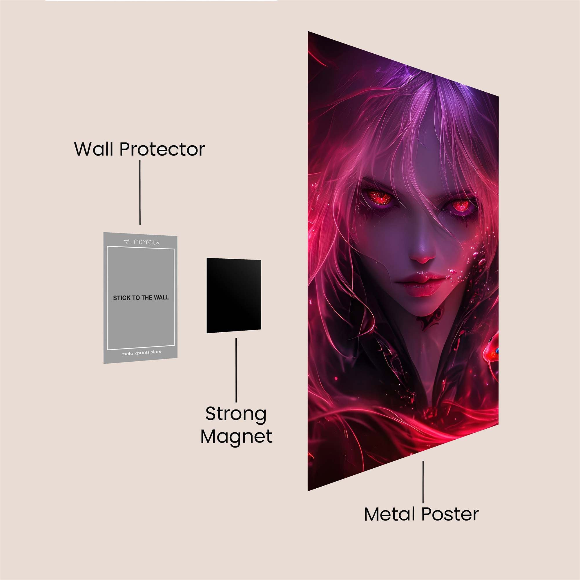 Neon Enigma Safe Wall Magnetic / M