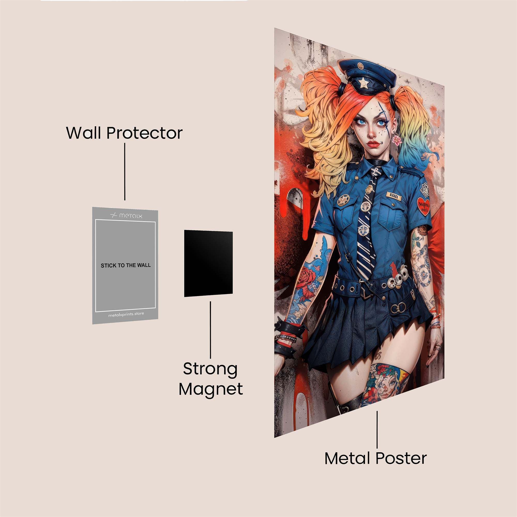 Harley Rebellious Safe Wall Magnetic / M