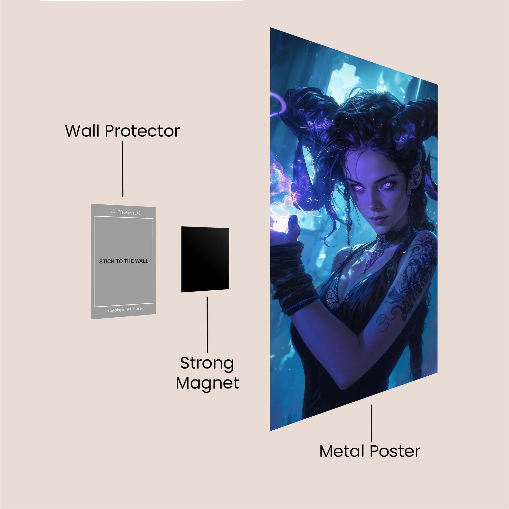 Demon Enchantress Safe Wall Magnetic / M