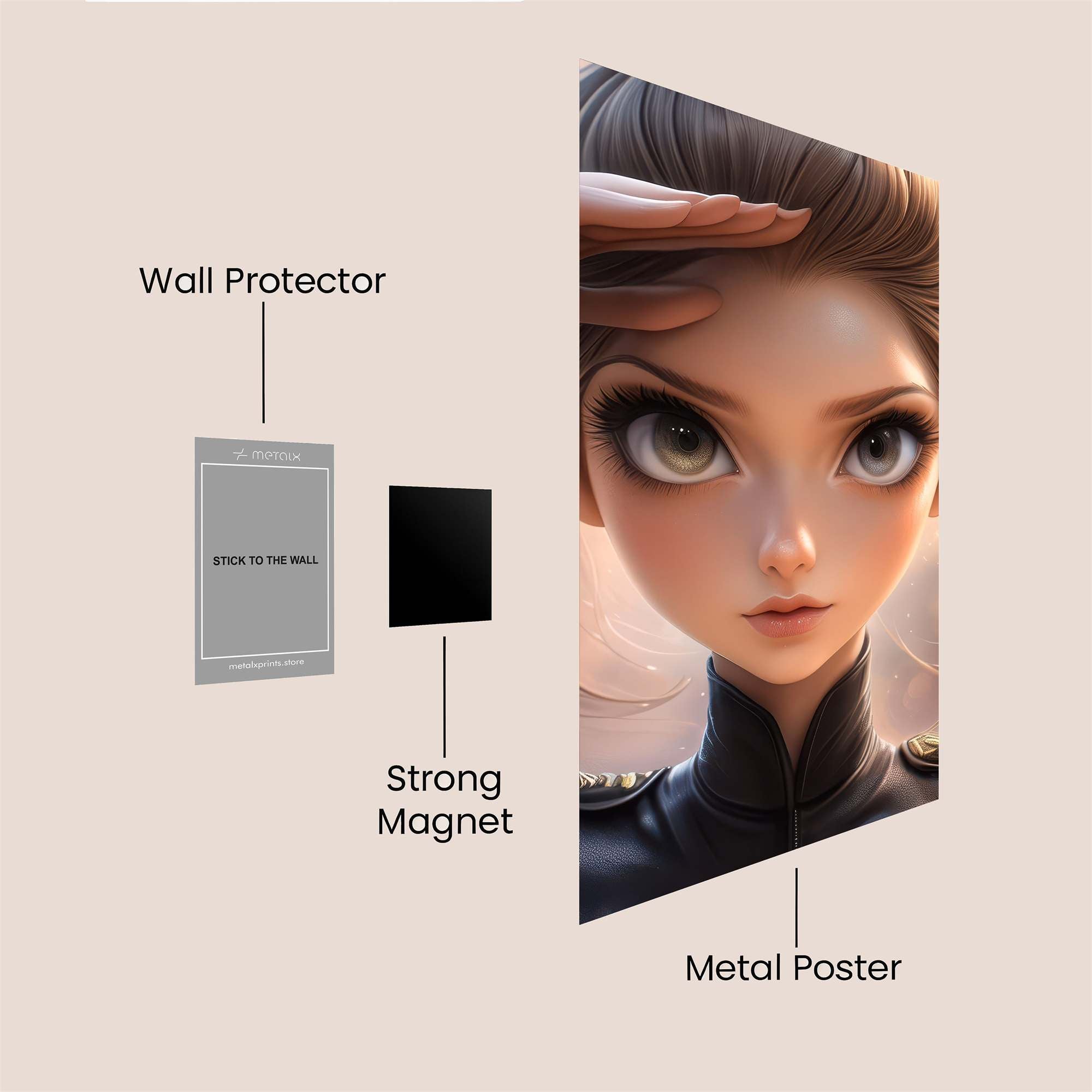 Captain Serene Safe Wall Magnetic / M