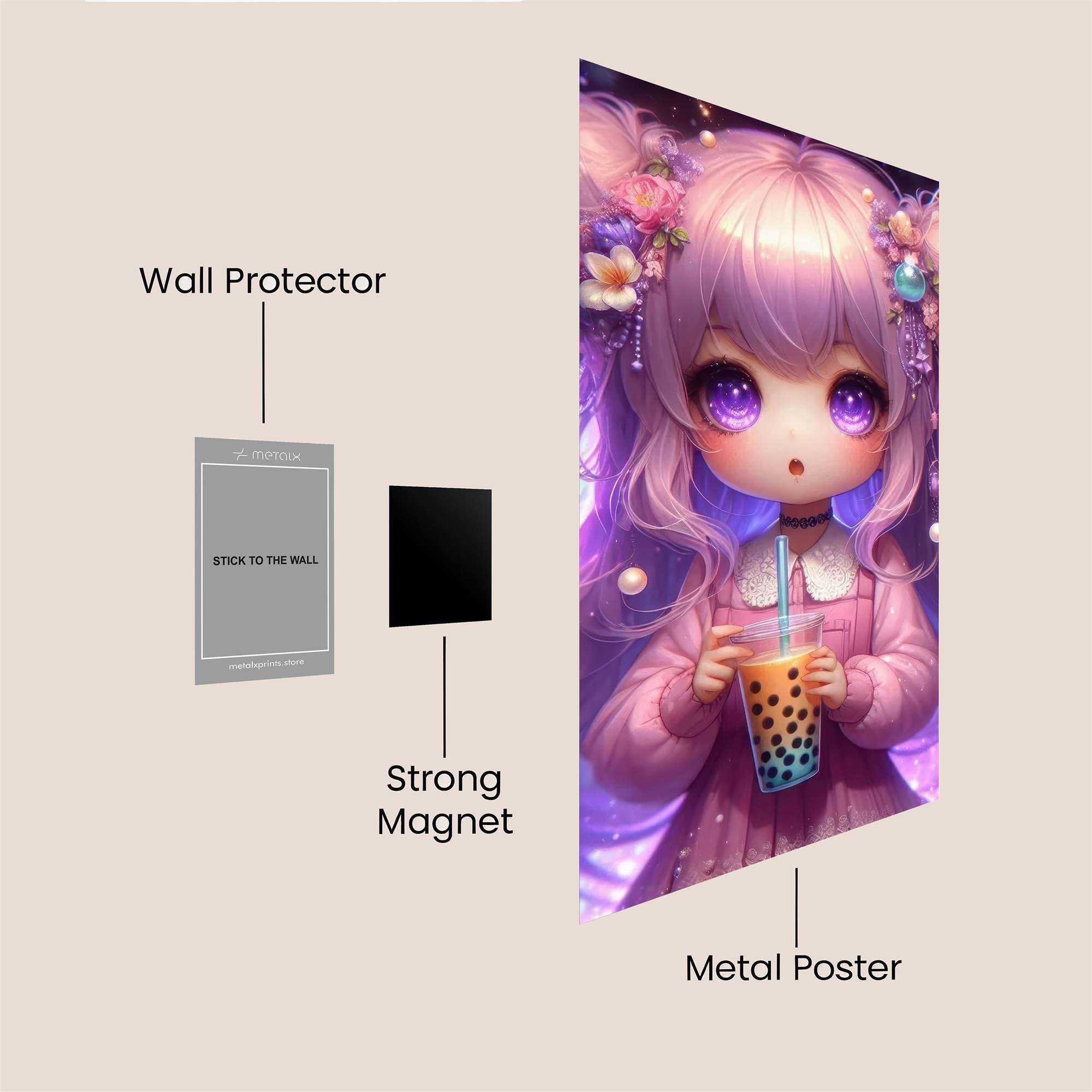 Bubble Bliss Safe Wall Magnetic / M