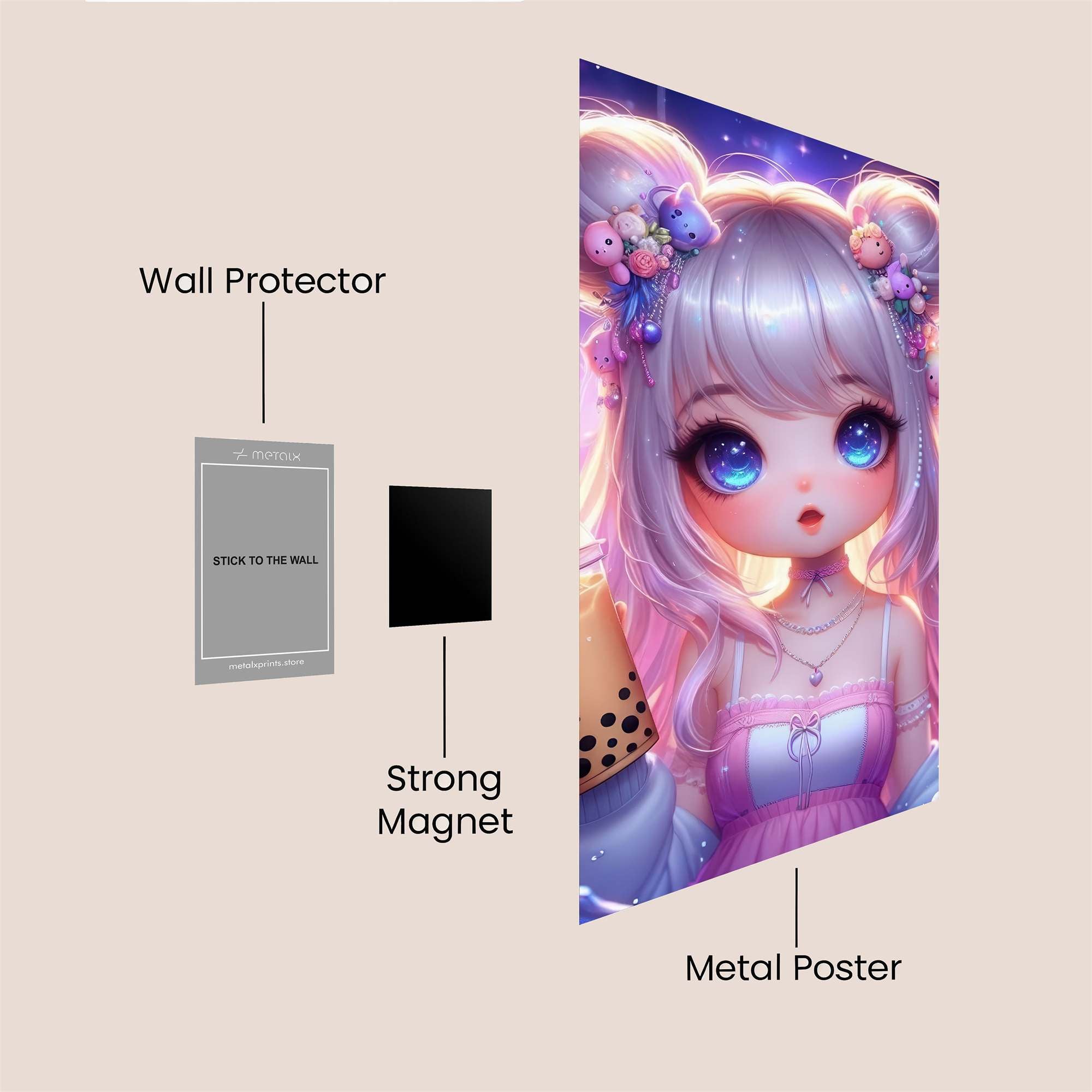 Bubble Bliss Safe Wall Magnetic / M