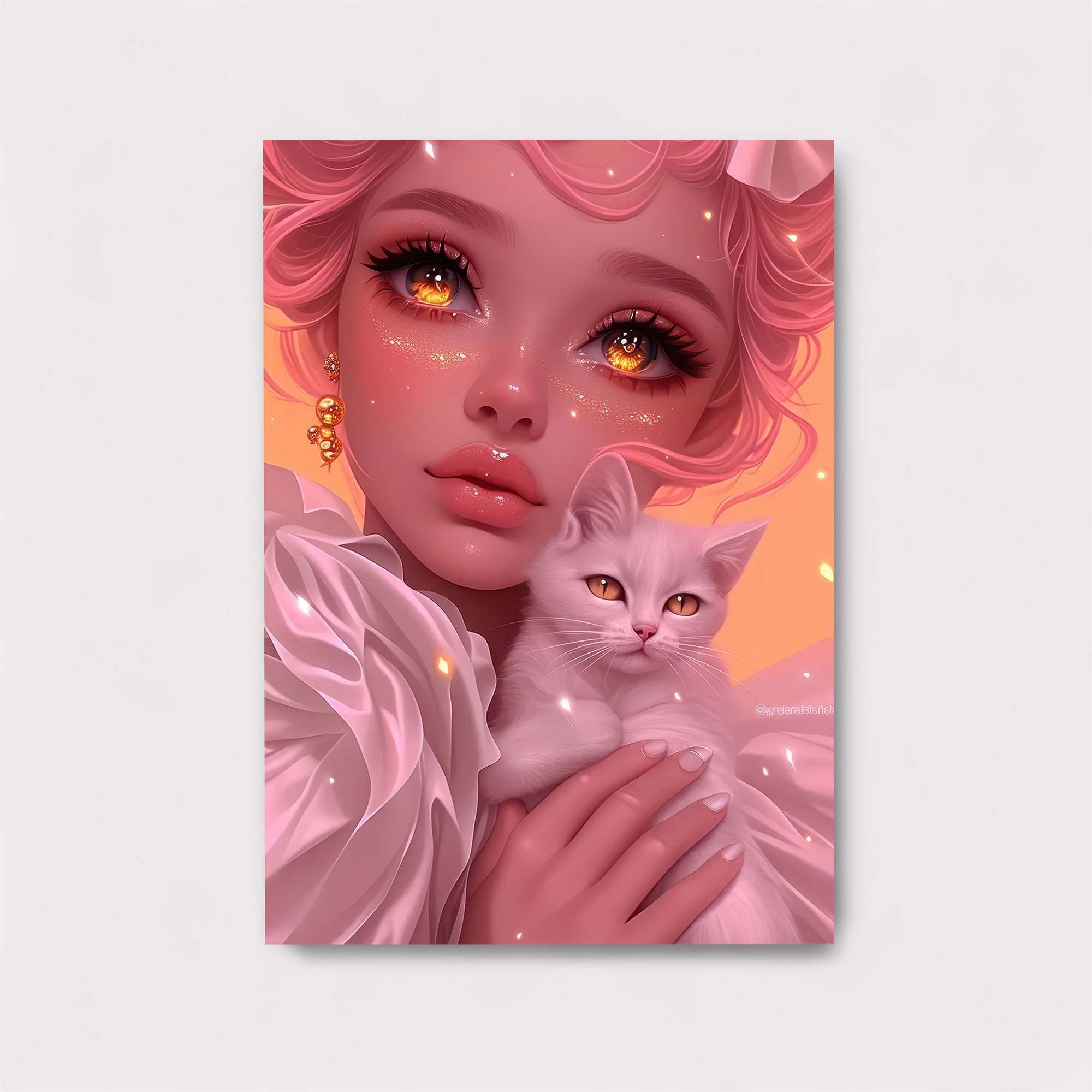 Kitty Whimsy Safe Wall Magnetic / M