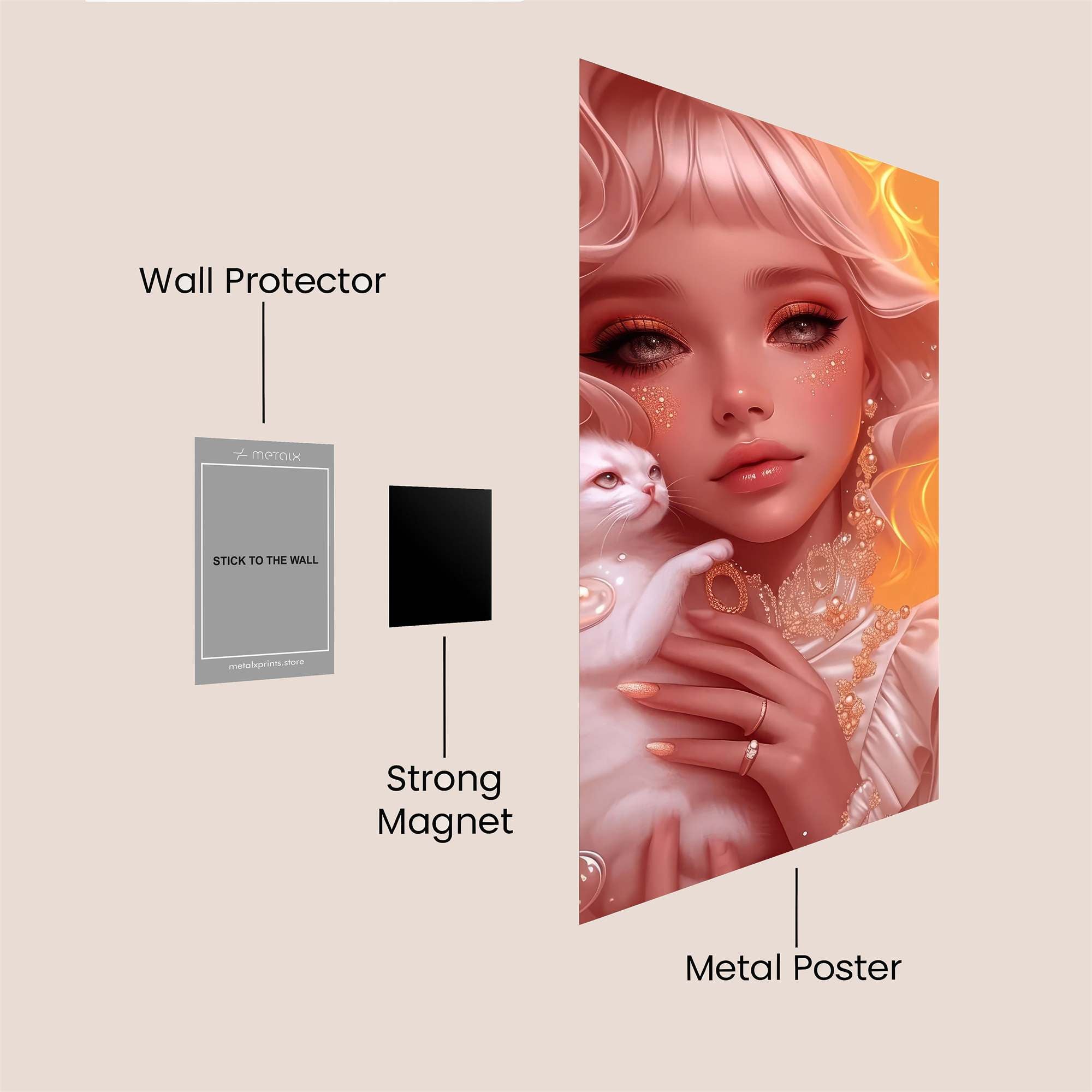 Feline Dream Safe Wall Magnetic / M