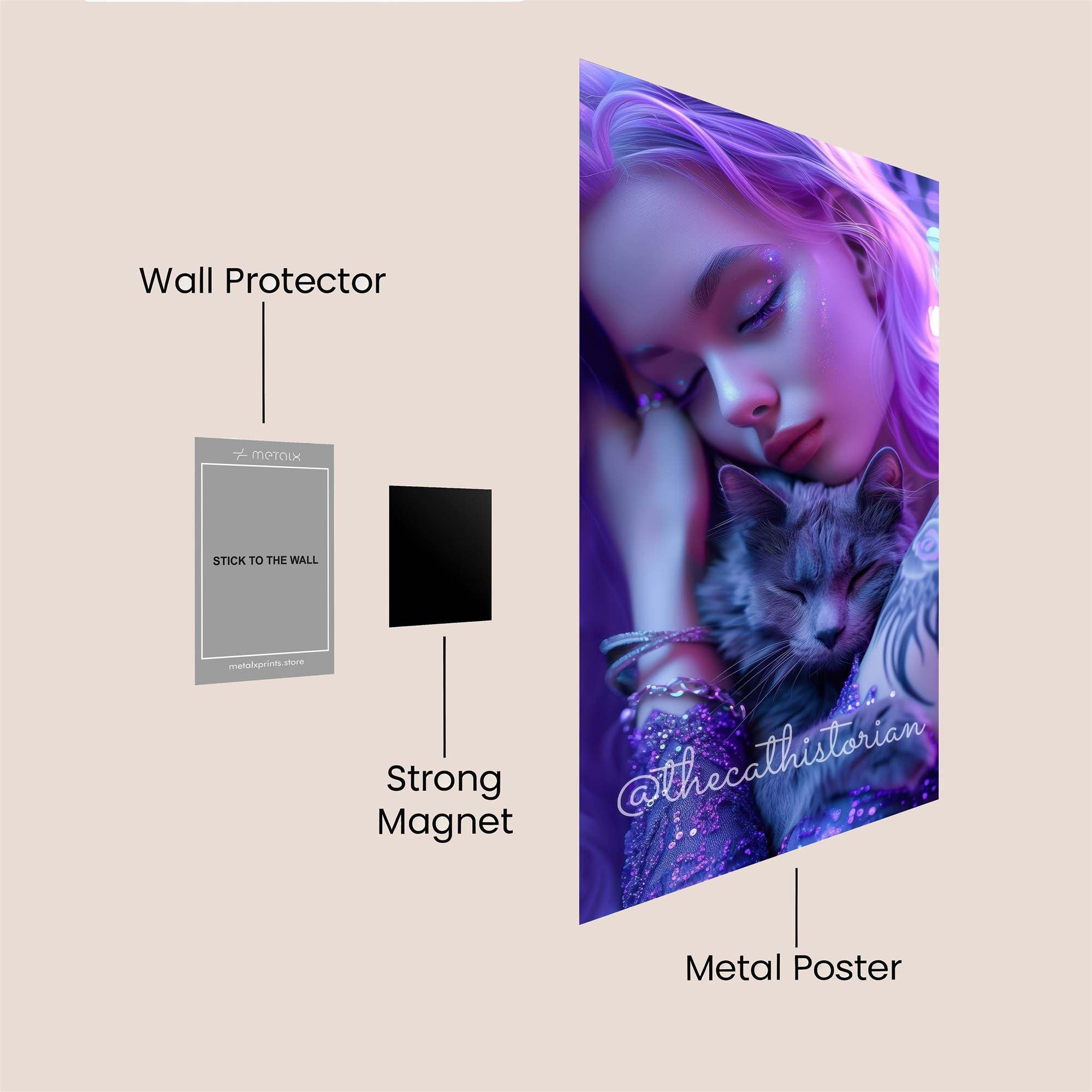 Mermaid Dream Safe Wall Magnetic / M
