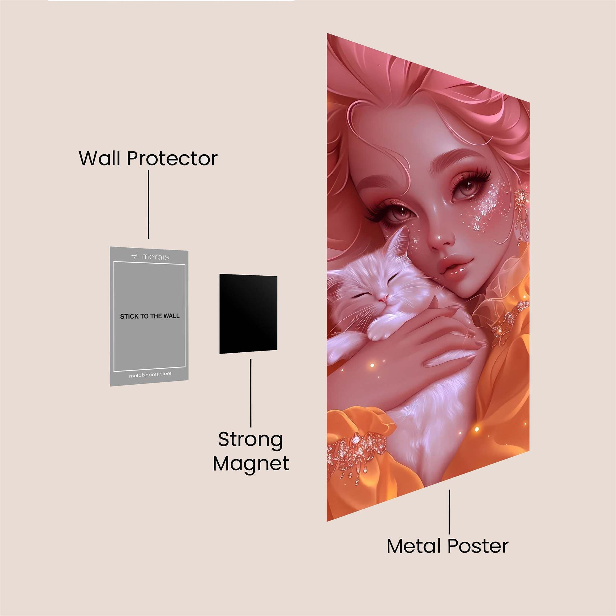 FelineSerenity Safe Wall Magnetic / M