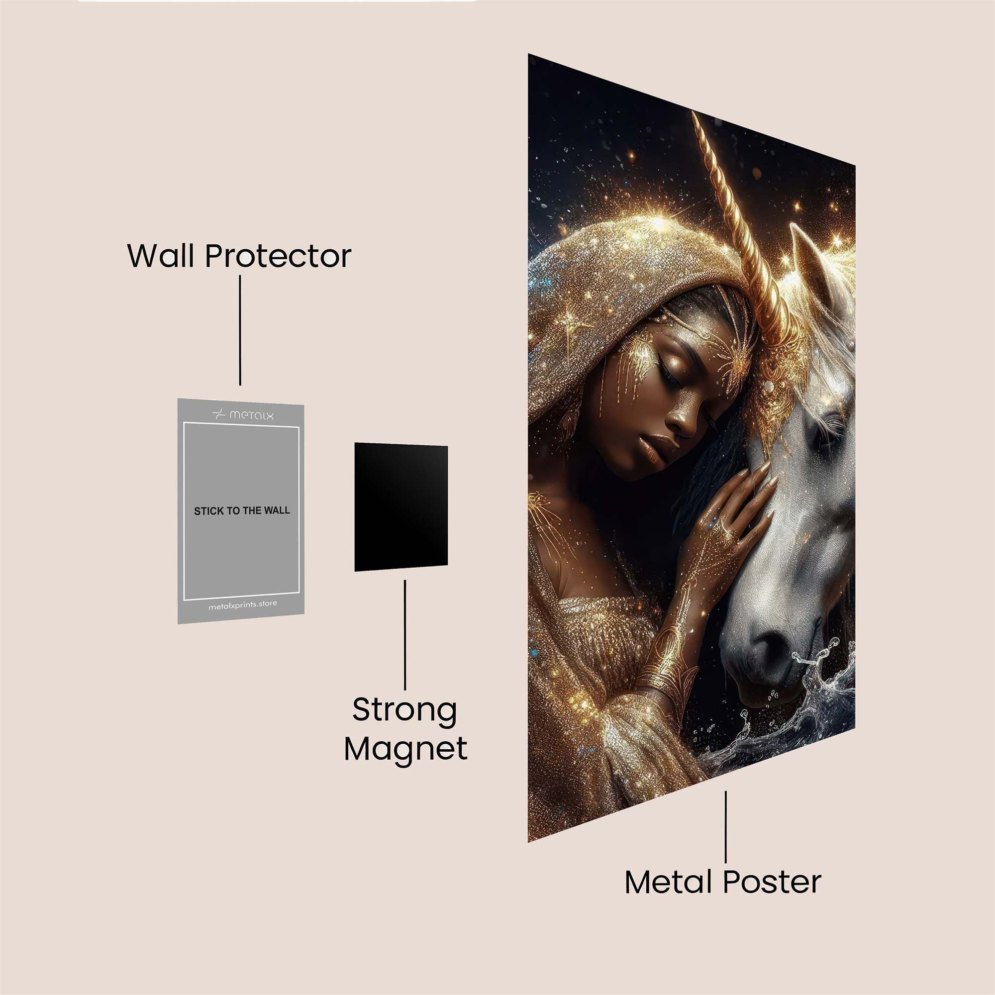 Unicorn Serenity Safe Wall Magnetic / M