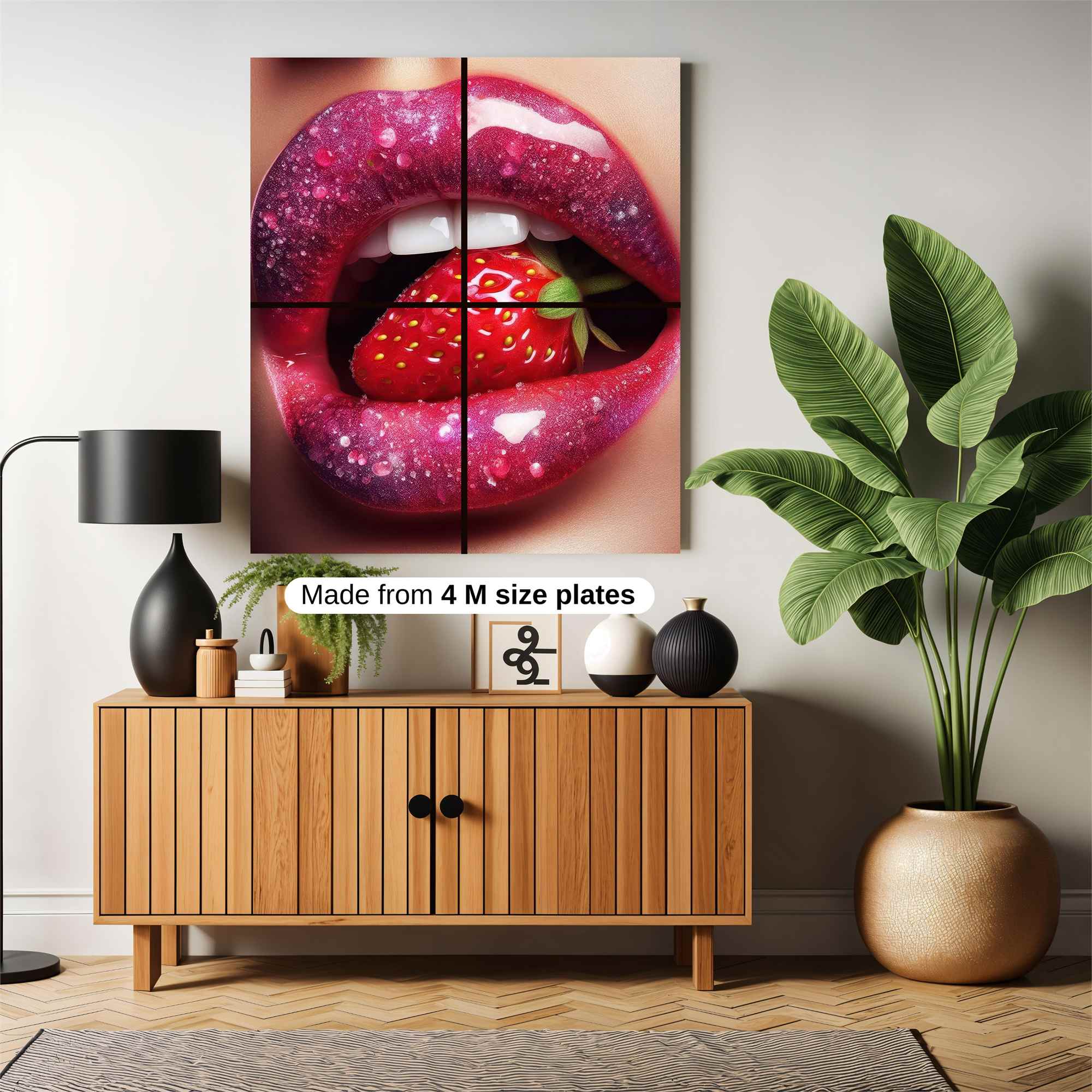 Strawberry Sizzle Safe Wall Magnetic / M