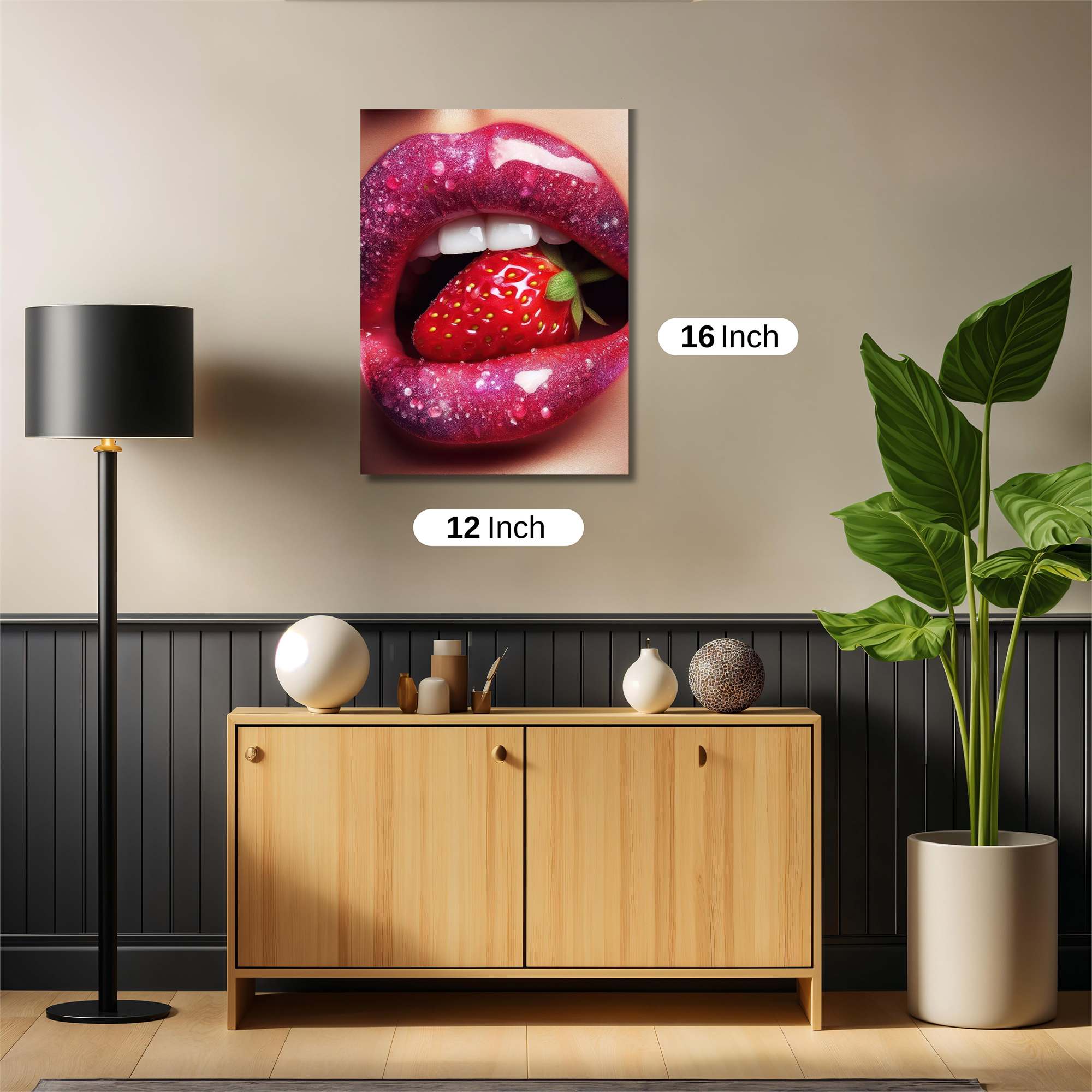 Strawberry Sizzle Safe Wall Magnetic / M