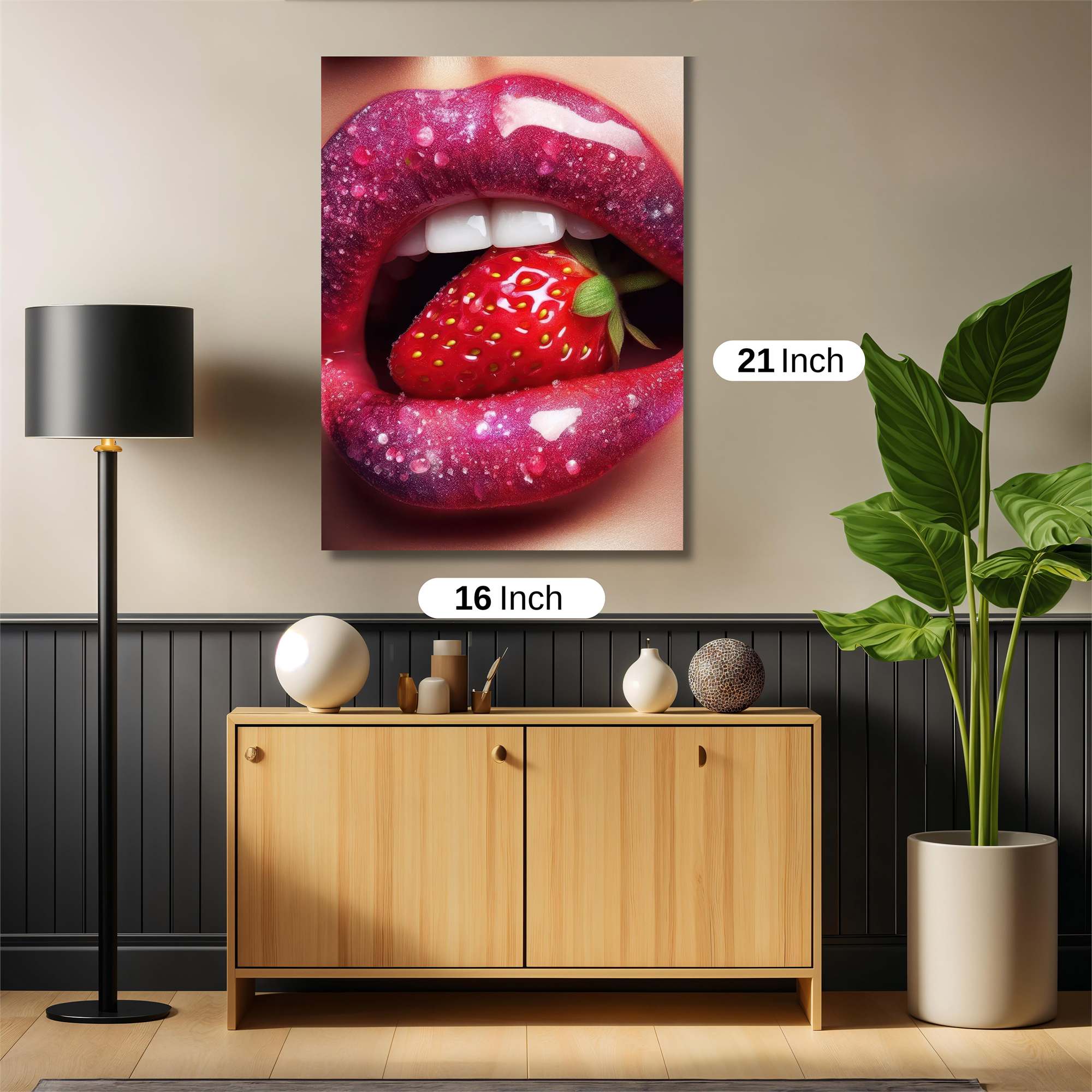 Strawberry Sizzle Safe Wall Magnetic / M