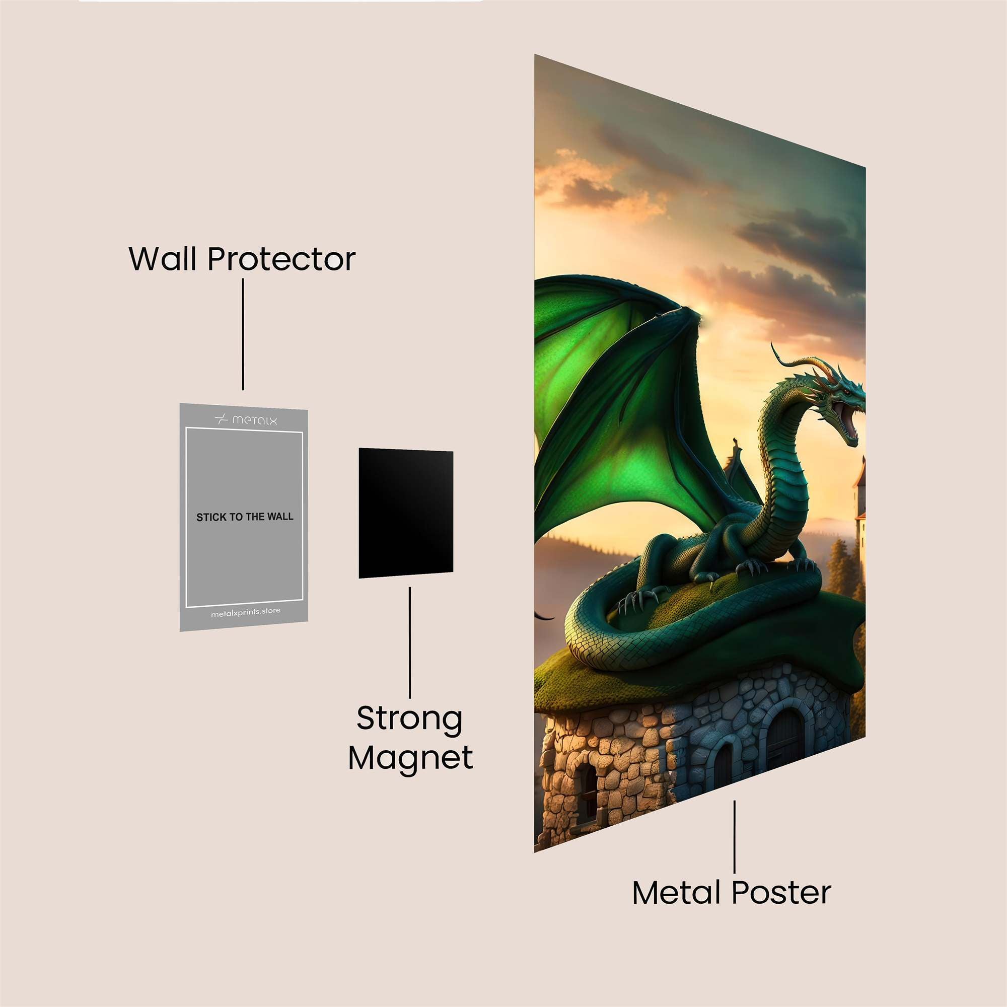 Dragon Majestic Safe Wall Magnetic / M
