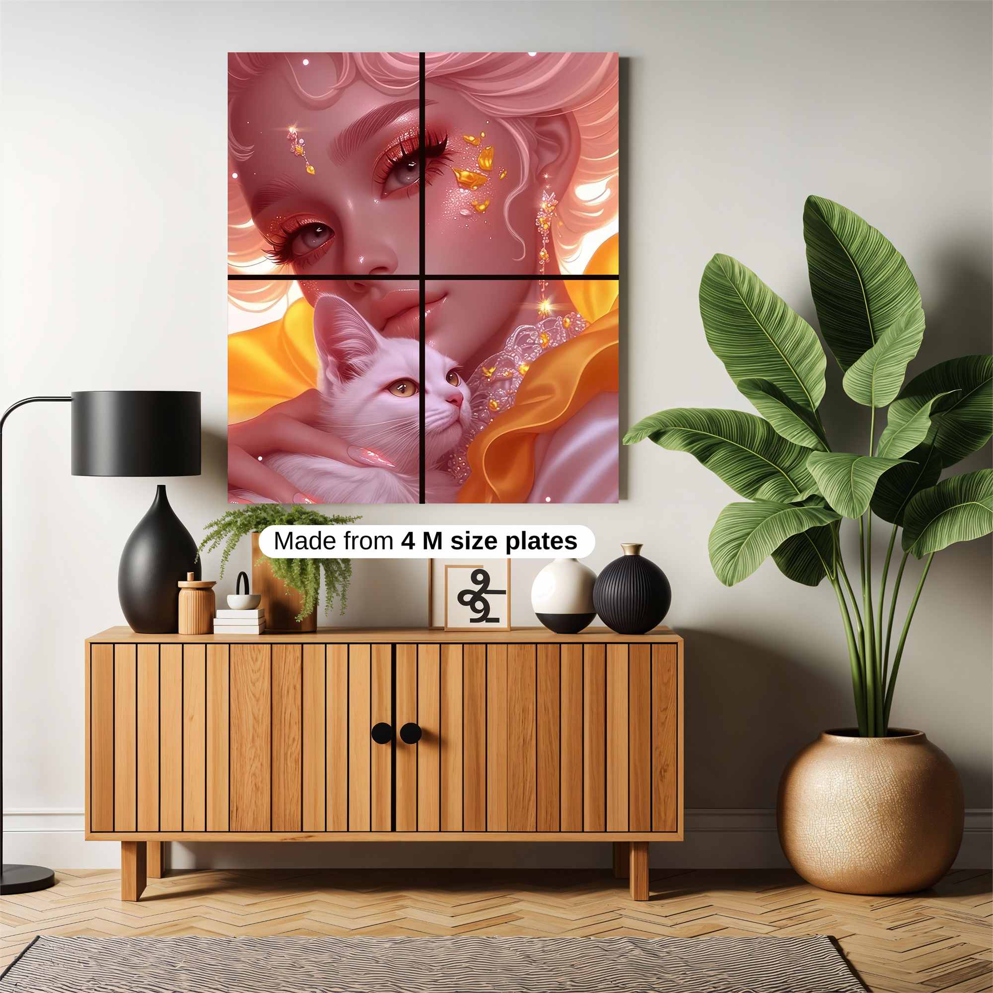 Feline Serenity Safe Wall Magnetic / M