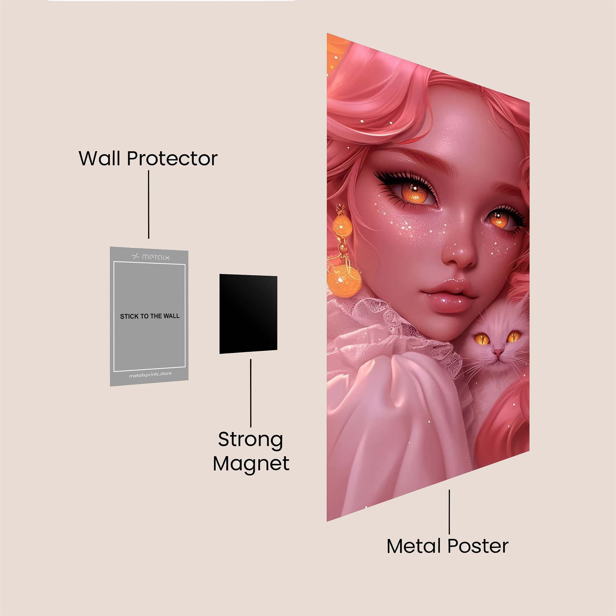 Mystic Whimsy Safe Wall Magnetic / M