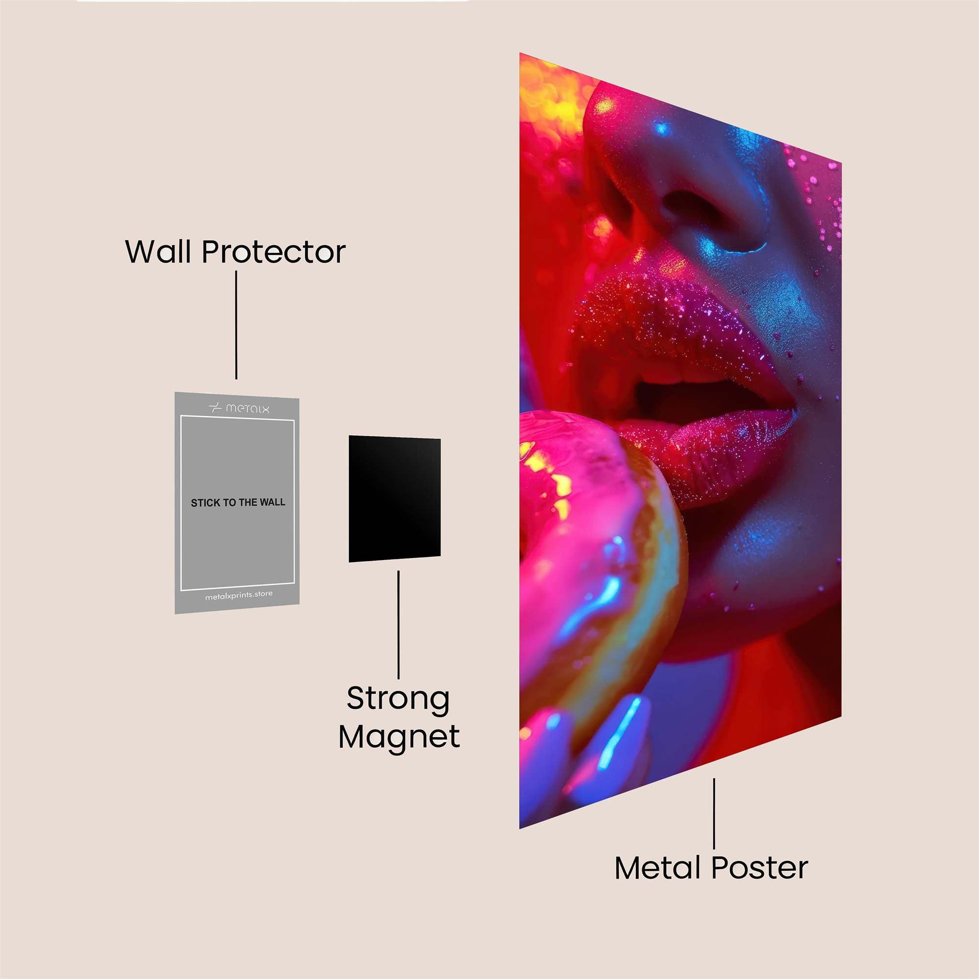 Glittery Indulgence Safe Wall Magnetic / M