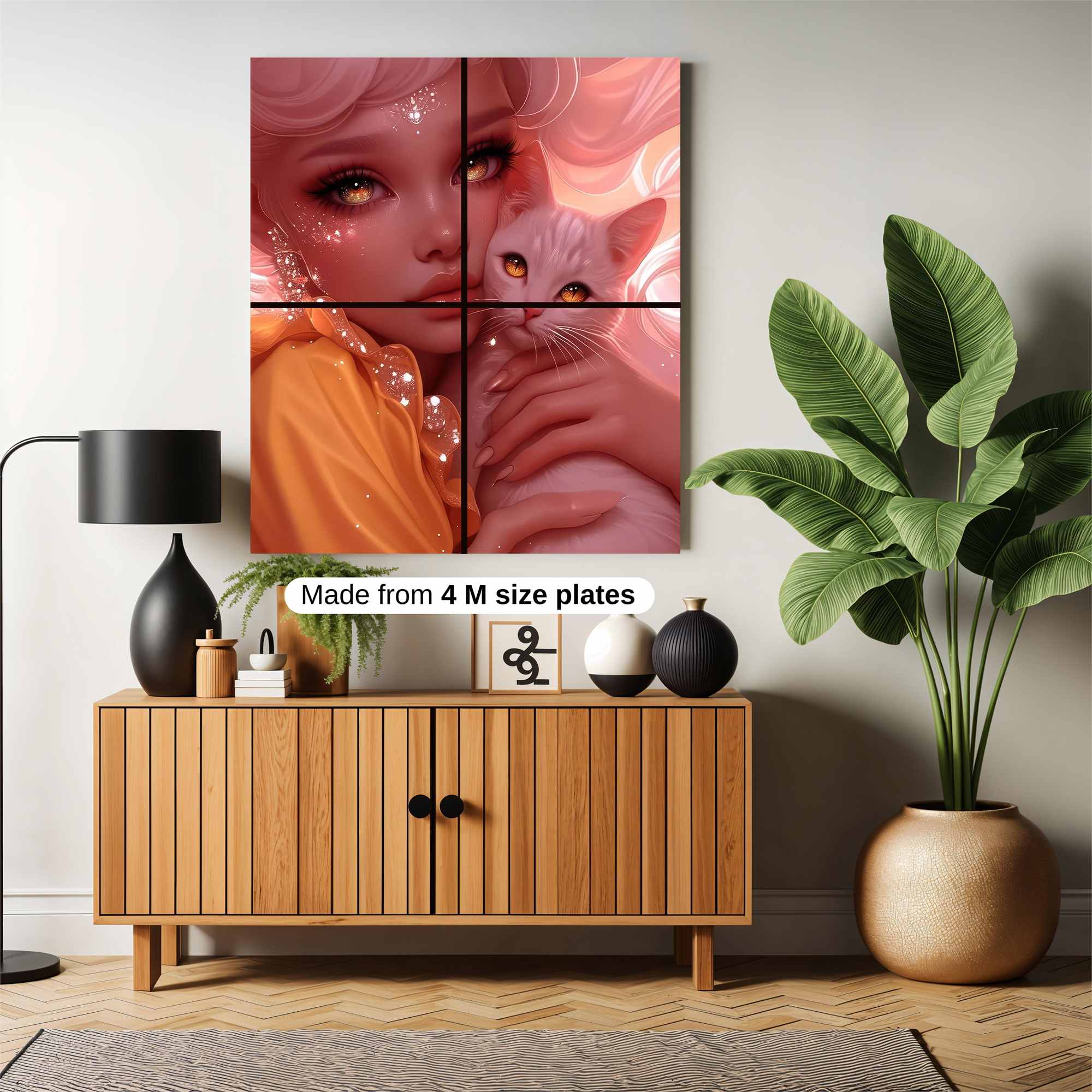 Feline Serenity Safe Wall Magnetic / M