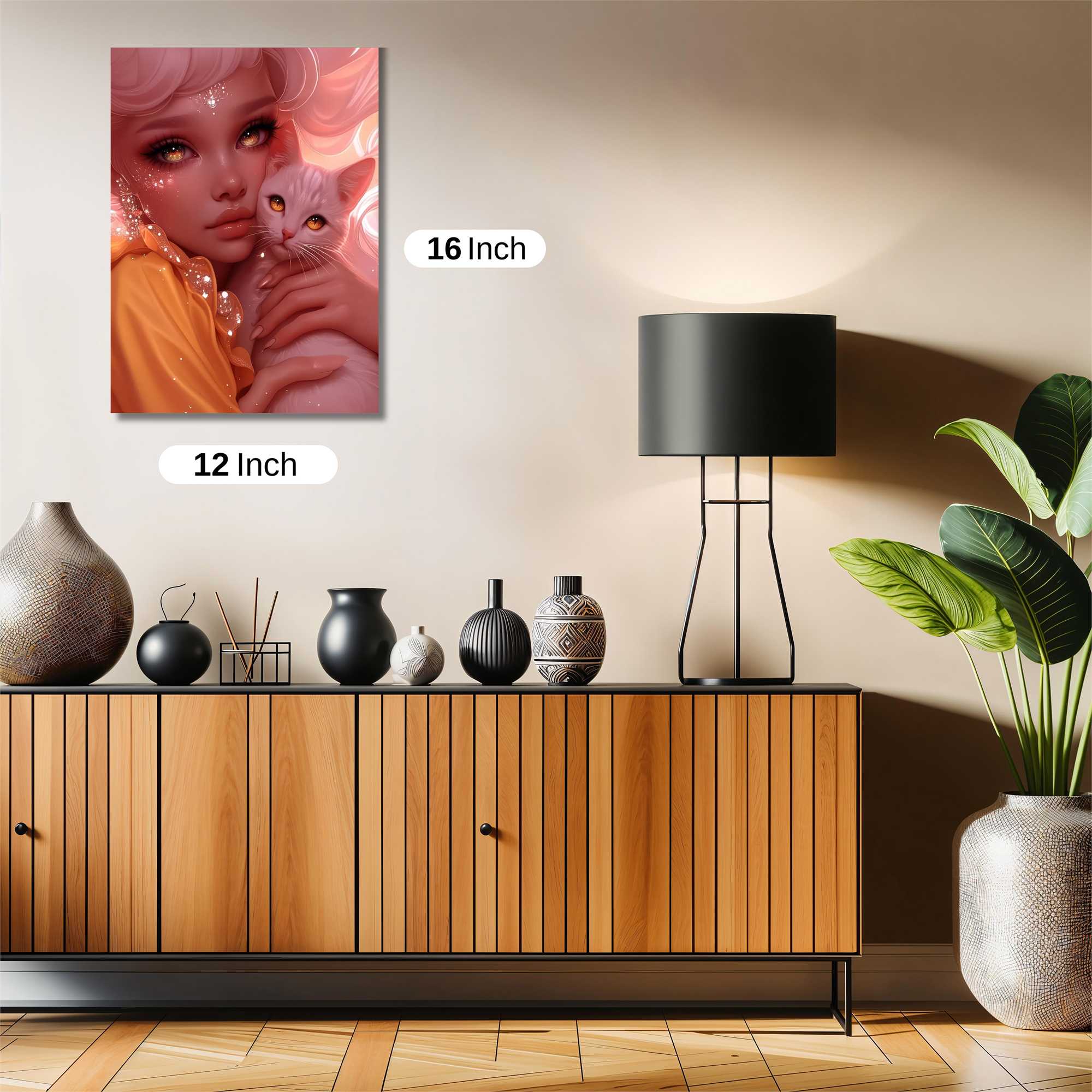 Feline Serenity Safe Wall Magnetic / M