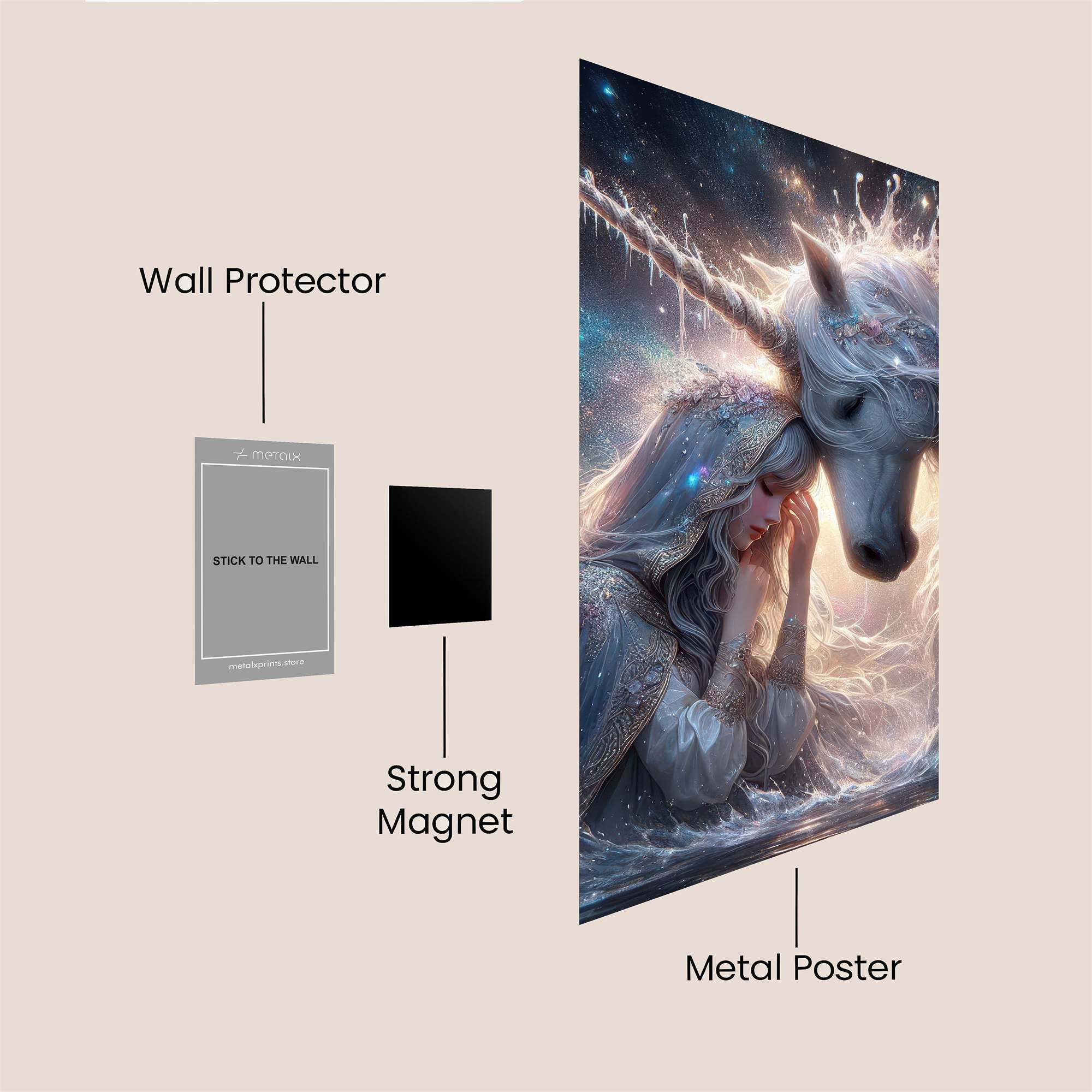 Unicorn Serenity Safe Wall Magnetic / M