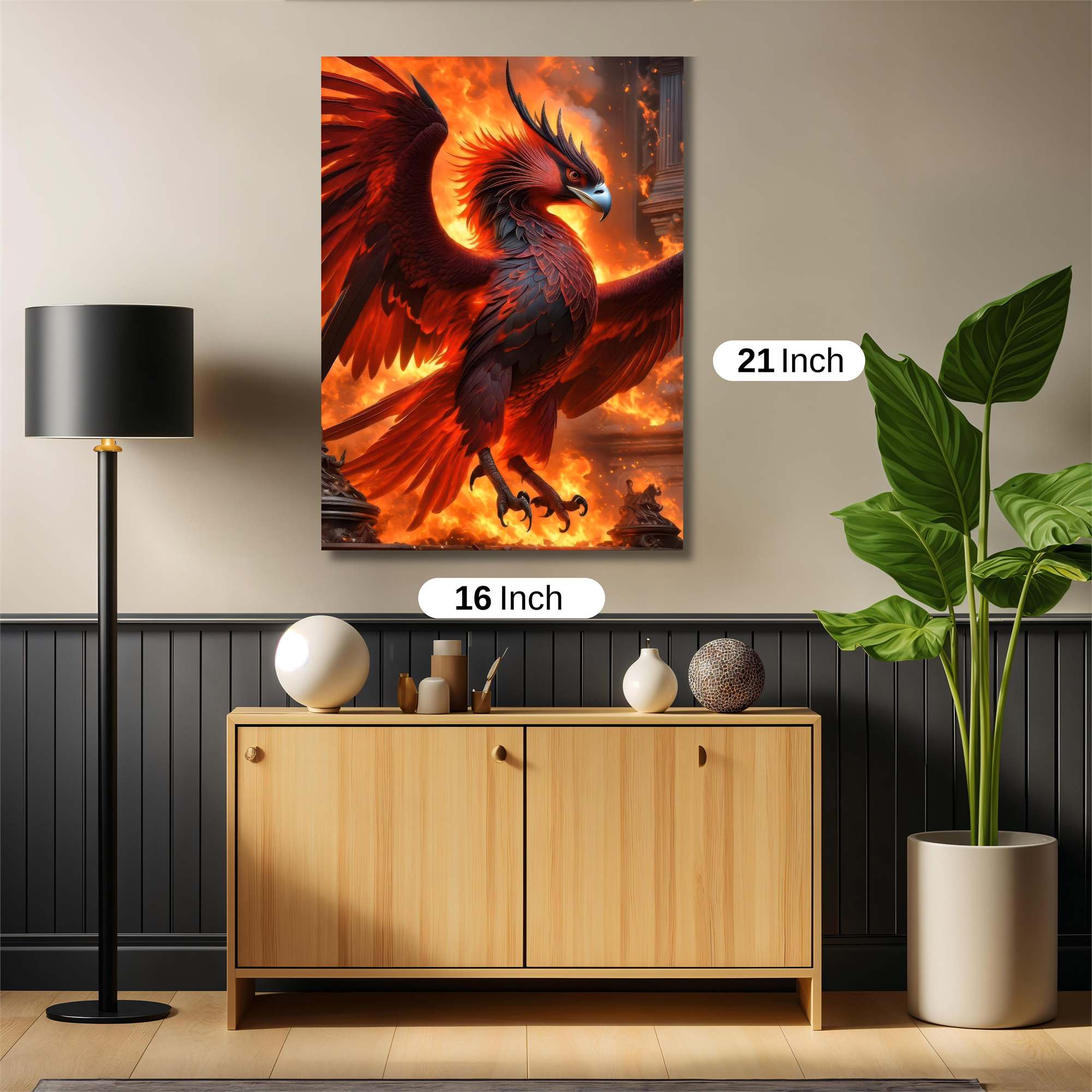 Phoenix Blaze Safe Wall Magnetic / M